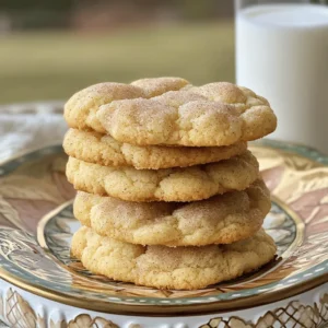 To make soft and chewy snickerdoodle cookies, you need simple ingredients. This recipe yields about 24 cookies, perfect for sharing or enjoying at home. - 1 cup unsalted butter, softened - 1 ½ cups granulated sugar - 2 large eggs - 1 teaspoon vanilla extract - 3 cups all-purpose flour - 2 teaspoons cream of tartar - 1 teaspoon baking soda - ½ teaspoon salt - 2 tablespoons cinnamon sugar (mix 1 tablespoon cinnamon with 1 tablespoon sugar) If you need to adjust measurements, here are some handy tips: - 1 cup of butter equals 2 sticks or 225 grams. - For sugar, 1 cup equals about 200 grams. - Use 1 tablespoon of baking powder if you don’t have cream of tartar. - You can swap all-purpose flour with a gluten-free blend if needed. Feel free to explore the Full Recipe for more details on how to create these delightful cookies! To bake the best snickerdoodle cookies, you need some key tools. Gather these items before you start: - Mixing bowls - Electric mixer - Measuring cups - Measuring spoons - Parchment paper - Baking sheet - Wire rack These tools help make the process smooth and fun. Follow these steps to create delicious cookies. 1. Preheat your oven to 350°F (175°C). This is important for even baking. 2. Line a baking sheet with parchment paper. This keeps cookies from sticking. 3. In a large mixing bowl, cream the softened butter and granulated sugar. Mix until light and fluffy. This takes about 3-4 minutes. 4. Next, beat in the eggs one at a time. Add the vanilla extract after mixing in the eggs. 5. In another bowl, whisk the flour, cream of tartar, baking soda, and salt together. 6. Gradually mix the dry ingredients into the wet ones. Be careful not to overmix. This keeps the cookies soft. 7. Chill the dough in the fridge for about 30 minutes. This helps the flavors blend and makes it easier to scoop. 8. Once chilled, scoop out dough balls, about 1.5 tablespoons each. Roll them into balls. 9. Roll each ball in the cinnamon sugar mixture until fully coated. 10. Place the dough balls on the prepared baking sheet, leaving about 2 inches between them. 11. Bake in the preheated oven for 10-12 minutes. Watch for lightly golden edges and soft centers. 12. Let the cookies cool on the baking sheet for 5 minutes. Then transfer them to a wire rack to cool completely. Baking time is key to perfect cookies. Keep these tips in mind: - Always preheat your oven. This ensures even baking. - Bake for 10-12 minutes. Check for golden edges but soft centers. - Let cookies cool on the sheet before moving them. This helps them set. By following these steps closely, your snickerdoodle cookies will turn out soft and chewy, just like you want! For the complete list of ingredients and instructions, check the Full Recipe. To get those perfect soft and chewy snickerdoodles, start with room temperature butter. This helps create a creamy mix with sugar. Use a mixer to blend the butter and sugar well. Whip them together for about 3-4 minutes. This step adds air and makes the cookies light. Next, don't skip chilling the dough. It helps the flavors blend and keeps the cookies from spreading too much. Chill the dough for at least 30 minutes. When you bake, take them out while the centers still look soft. They will continue cooking as they cool. This is key for that gooey bite. One big mistake is overmixing the dough. Mix until just combined. Overmixing can make cookies tough. Another common issue is not measuring flour correctly. Too much flour can dry out the cookies. Use the spoon and level method for accurate measuring. Lastly, don’t skip the cinnamon sugar coating. It adds a nice crunch and flavor. Roll each dough ball well in the mix before baking. For a flavor boost, use high-quality vanilla extract. It makes a noticeable difference in taste. You can also try adding a pinch of nutmeg along with the cinnamon. It gives a warm, cozy flavor. If you want a little more depth, consider browning the butter. It adds a rich, nutty flavor that complements the cookies well. For the full recipe, check the [Full Recipe]. {{image_2}} Snickerdoodles are great on their own, but you can add fun ingredients! Try mixing in chopped nuts like pecans or walnuts. They add a nice crunch. You can also fold in chocolate chips for a sweet surprise. Dark chocolate or white chocolate chips work well. These add-ins make each bite even more exciting. Want to mix it up? You can change the flavor of your snickerdoodles. Adding pumpkin puree gives them a fall twist. Just replace some of the butter with pumpkin. For a minty treat, mix in peppermint extract. This gives a fresh taste that’s perfect for the holidays. Experiment with these flavors to find your favorite! Looking for healthier options? You can make gluten-free snickerdoodles! Use a gluten-free flour blend instead of all-purpose flour. If you want vegan cookies, substitute the eggs with flax eggs made from ground flaxseed and water. You can also replace the butter with coconut oil or vegan butter. These swaps help you enjoy snickerdoodles while sticking to your diet. For the full recipe, check out the earlier section. Enjoy creating your perfect batch of cookies! To keep your snickerdoodle cookies soft and chewy, storage is key. Always let cookies cool completely before storing. Use an airtight container for the best results. Line the container with parchment paper to absorb any moisture. Layer the cookies with parchment in between to prevent sticking. Keep the container at room temperature. This helps maintain the perfect texture. Freezing cookies is a great way to save them for later. After baking, let the cookies cool. Place them in a single layer on a baking sheet. Put the sheet in the freezer for about one hour. Once frozen, transfer the cookies to a freezer-safe bag or container. Make sure to remove as much air as possible. They can last for up to three months in the freezer. When you want to enjoy them, just thaw at room temperature. If your cookies lose their softness, don't worry. You can easily revive them. Place the cookies in the microwave for about 10 seconds. This will add some warmth and moisture back. Another option is to place a slice of bread in the container. The cookies will absorb the moisture from the bread. This helps keep them soft and chewy longer. Snickerdoodle cookies get their soft and chewy texture from two main ingredients: cream of tartar and butter. Cream of tartar helps the cookies rise and gives them a unique taste. It also keeps the cookies tender. Using softened butter creates a nice, rich flavor. When you mix them together, you get that perfect chewy bite you love. Yes, you can use brown sugar! Brown sugar adds moisture and a deeper flavor. It can make your cookies a bit softer and chewier. If you decide to switch, use the same amount of brown sugar as granulated sugar. You may notice a slight change in taste, which can be delicious! Homemade snickerdoodle cookies can last up to a week when stored properly. Keep them in an airtight container at room temperature. To extend their freshness, you can freeze them. Just place the cookies in a freezer-safe bag, and they can last for up to three months. When you're ready to eat, thaw them at room temperature. Enjoy the soft and chewy goodness! You now have all the tools to make perfect snickerdoodle cookies. We covered each ingredient and its role in this tasty treat. I shared tips to avoid common mistakes and achieve the best texture. Remember to explore fun variations and dietary substitutions. Proper storage will keep your cookies fresh, and knowing the answers to FAQs will help you troubleshoot. Baking should be fun, so let your creativity shine. Enjoy the sweet results of your hard work!