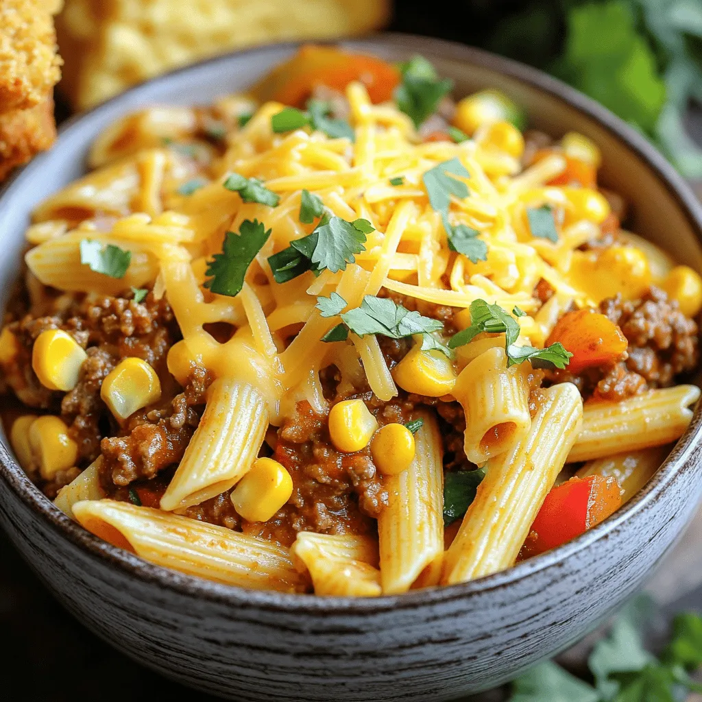 To make Cowboy Pasta, you need these simple ingredients: