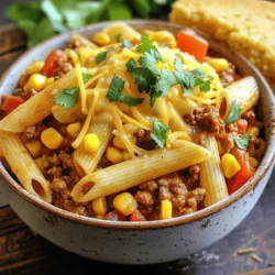 To make Cowboy Pasta, you need these simple ingredients: