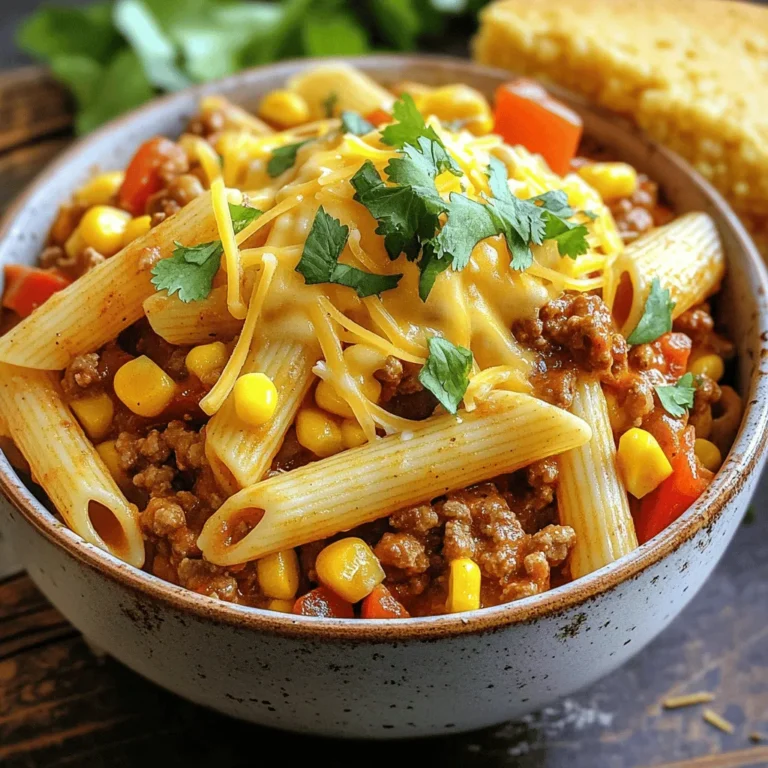 To make Cowboy Pasta, you need these simple ingredients: