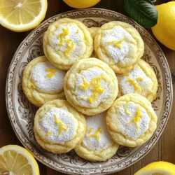 To make Lemon Ricotta Cookies, you will need some simple, fresh ingredients. Here’s a quick list of what you'll need: - 1 cup ricotta cheese - 1 cup granulated sugar - 1/3 cup unsalted butter, softened - 1 large egg - Zest of 2 lemons - 2 tablespoons fresh lemon juice - 2 cups all-purpose flour - 1 teaspoon baking powder - 1/2 teaspoon baking soda - 1/4 teaspoon salt - 1 teaspoon vanilla extract - Powdered sugar for dusting (optional) Using fresh lemon juice and zest gives these cookies a bright flavor. Ricotta cheese adds a soft texture that makes the cookies light and fluffy. If you can, use high-quality ingredients. This choice can really make a difference in the taste. For the best results, measure your ingredients carefully. Baking is a science, and precise measurements lead to great cookies. If you want to try something different, you can even add chocolate chips or nuts to the mix. Remember, this is just a snapshot of what you'll need. For the full recipe, follow the steps outlined later in the article. Enjoy your baking journey with these delightful cookies! Start by preheating your oven to 350°F (175°C). This ensures a perfect bake. While the oven heats, prepare your baking sheets. Line them with parchment paper for easy cleanup. Next, we need to cream the butter and sugar together. In a large bowl, mix the softened butter and granulated sugar. Beat them until the mixture is light and fluffy. This takes about 3 to 4 minutes. Now, let's combine the wet and dry ingredients. Add ricotta cheese, egg, lemon zest, lemon juice, and vanilla extract to the bowl. Mix everything until well blended. In another bowl, whisk together the flour, baking powder, baking soda, and salt. Gradually add the dry mix to the wet mix. Stir gently until just combined. Be careful not to overmix. The dough should be soft and sticky. Use a cookie scoop or a tablespoon to drop rounded teaspoons of dough onto your prepared baking sheets. Make sure to space them about 2 inches apart. This gives them room to spread while baking. Bake the cookies for 12 to 15 minutes. They should be lightly golden at the edges but still soft in the center. Once baked, remove them from the oven. Let them cool on the baking sheets for 5 minutes. After that, transfer the cookies to a wire rack to cool completely. Following these steps will help you create soft, delightful lemon ricotta cookies. Enjoy this delicious treat! For the complete recipe, check out the Full Recipe. To get that soft and fluffy texture, be careful when mixing. Overmixing can make your cookies tough. Mix just until the dough comes together. This keeps your cookies light and airy. Letting the cookies cool properly is key. After baking, leave them on the sheet for about 5 minutes. This helps them set and avoid breaking. Then, move them to a wire rack to cool completely. This way, they stay soft and chewy. Want to boost flavor? You can add more lemon zest. Just a teaspoon more can make a big difference. Or try a splash of almond or vanilla extract for a twist. Dusting with powdered sugar adds a nice touch. Use a fine mesh sieve to sprinkle it evenly. This gives your cookies a pretty finish and extra sweetness. For a fun twist, add some lemon zest on top after dusting. It looks great and tastes even better. {{image_2}} You can make Lemon Ricotta Cookies even better! Try adding chocolate chips or nuts. Just fold them into the dough before you scoop the cookies. This adds a nice crunch and richness. You can also switch up the flavors. Instead of lemon, try orange zest and juice. Almond extract can add a nice twist too. These small changes can make your cookies unique! If you need a gluten-free version, you can use almond flour or a gluten-free all-purpose blend. Just replace the regular flour with your chosen alternative. Make sure to check the blend for baking powder and soda. Some mixes already have these ingredients. This way, you will still get those fluffy cookies you love! To keep your Lemon Ricotta Cookies fresh, store them in an airtight container. You can keep them at room temperature for up to three days. If you want them to last longer, put them in the fridge. The cold air helps maintain their soft texture. Just remember to let them come to room temperature before eating. This makes them taste great again! If you want to freeze these cookies, it's easy! First, let them cool completely. Then, place them in a single layer on a baking sheet. Freeze them for about an hour until they are firm. After that, transfer the cookies to a freezer-safe bag or container. Make sure to label it with the date. They can stay in the freezer for up to three months. When you're ready to eat them, take out the cookies. Let them thaw in the fridge overnight or at room temperature for a few hours. This way, they will taste fresh and soft again. Enjoy your Lemon Ricotta Cookies anytime! For the full recipe, check the original instructions above. Can I make these cookies ahead of time? Yes, you can make these cookies ahead of time. Prepare the dough and scoop it onto baking sheets. Cover with plastic wrap and chill for up to 24 hours before baking. This method helps the flavors meld and keeps the dough fresh. How can I prevent my cookies from spreading too much? To prevent spreading, chill the dough for 30 minutes before baking. Also, avoid overmixing the dough. This keeps your cookies thick and soft. Use a cookie scoop to keep them uniform in size, which also helps with even baking. What are the best ways to serve Lemon Ricotta Cookies? Serve these cookies on a lovely platter. You can dust them with powdered sugar for a sweet touch. Pair them with fresh lemon slices or a scoop of vanilla ice cream. These cookies shine at gatherings and are great with tea or coffee. Can I use low-fat ricotta cheese? Yes, you can use low-fat ricotta cheese. This change will still yield soft cookies. The texture may be slightly different, but they will taste great. What are some dairy-free alternatives? For a dairy-free option, try using almond or coconut yogurt instead of ricotta. Ensure the yogurt is thick to maintain the cookie’s soft texture. You can also use a dairy-free butter substitute in the recipe. This blog post detailed the ingredients, steps, and tips for making Lemon Ricotta Cookies. You learned how to achieve the perfect texture and enhance flavor with easy tricks. I offered variations, including gluten-free options and delicious add-ins. Proper storage methods help keep cookies fresh. With these insights, you can bake delightful cookies that impress guests and satisfy your sweet tooth. Enjoy your baking journey!