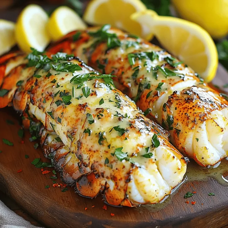 To make lobster tails with garlic herb butter sauce, you need a few simple ingredients. Here’s what you will need: