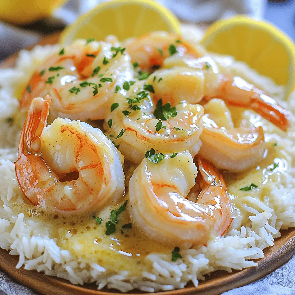 To make Easy Creamy Garlic Shrimp, you need these simple items: - 1 pound large shrimp, peeled and deveined - 4 cloves garlic, minced - 1 tablespoon olive oil - 2 tablespoons unsalted butter - 1 cup heavy cream - 1 teaspoon paprika - 1 teaspoon dried Italian herbs (oregano, thyme, basil) - Salt and pepper to taste - Fresh parsley, chopped (for garnish) - Lemon wedges (for serving) You can customize this dish with fun add-ins. Try adding: - Spinach or kale for extra greens - Cherry tomatoes for color and sweetness - Red pepper flakes for spice - White wine for a richer flavor If you are out of shrimp, use chicken or scallops. Just adjust the cooking time. Fresh ingredients make a big difference in taste. Fresh shrimp taste sweeter and have a better texture. Fresh garlic adds a strong, vibrant flavor that dried garlic cannot match. Choose high-quality cream for a rich sauce. When possible, buy local and seasonal produce. The better your ingredients, the better your dish will be. Start by gathering all your ingredients. You need: - 1 pound large shrimp, peeled and deveined - 4 cloves garlic, minced - 1 tablespoon olive oil - 2 tablespoons unsalted butter - 1 cup heavy cream - 1 teaspoon paprika - 1 teaspoon dried Italian herbs - Salt and pepper to taste - Fresh parsley, chopped - Lemon wedges Next, mince the garlic. This step is vital for a strong flavor. Then, wash and prepare the shrimp. Make sure they are peeled and deveined for easy cooking. Set everything aside for quick access. Heat a large skillet over medium heat. Add the olive oil. Once hot, toss in the minced garlic. Sauté it for about one minute. You want it fragrant, not browned. Next, add the shrimp into the skillet. Sprinkle salt, pepper, and paprika on top. Cook for about 3-4 minutes. Stir occasionally until the shrimp turn pink and opaque. Once cooked, remove the shrimp from the skillet. Keep them warm by setting them aside. In the same skillet, melt the butter. After it melts, pour in the heavy cream. Stir well to combine. This will create a rich and creamy sauce. Add the dried Italian herbs and simmer for 3-4 minutes. You want the sauce to thicken slightly. Return the shrimp to the skillet. Gently stir them in the creamy sauce. Heat everything through for another 2 minutes. Taste your dish and adjust the seasoning if needed. Remove from heat and garnish with chopped parsley. Serve your Easy Creamy Garlic Shrimp over jasmine rice or with crusty bread. Don't forget the lemon wedges for squeezing over the dish. Enjoy! To make a rich, creamy sauce, use heavy cream. This cream gives a nice thickness. Heat it slowly to avoid burning. Stir in the butter after removing the shrimp. This keeps the sauce smooth. Add herbs like oregano and thyme for flavor. Taste and adjust the salt and pepper as needed. For the best shrimp, start with large, fresh shrimp. Ensure they are peeled and deveined. Cook them quickly over medium heat. When they turn pink and opaque, they are done. Remove them from the heat to avoid overcooking. This keeps them tender and juicy. Serve creamy garlic shrimp over jasmine rice. The rice absorbs the sauce well. You can also pair it with crusty bread. This lets you scoop up the sauce. For a fresh touch, add lemon wedges on the side. They enhance the dish's flavors and add brightness. For the complete recipe, check out the Full Recipe. {{image_2}} You can swap shrimp for chicken or scallops. For chicken, use boneless thighs or breasts. Cut them into small pieces and cook until golden. Scallops cook fast, just like shrimp. They turn sweet and juicy in this creamy sauce. This change keeps the dish tasty and quick. To make this dish vegetarian, use mushrooms instead of shrimp. Button or cremini mushrooms work well. Sauté them until they are tender and brown. You can also add spinach or zucchini for more flavor and color. The creamy sauce will still taste great with these veggies. Want to spice things up? Add red pepper flakes for heat. This will give your dish a nice kick. You can also use fresh herbs like basil or cilantro. They add freshness and depth. Infusing your sauce with lemon zest adds brightness. This makes the dish even more delicious. To store leftovers, let the shrimp cool to room temperature. Place the shrimp in an airtight container. Make sure to cover the container tightly. Store it in the fridge for up to 3 days. This keeps the shrimp fresh and tasty. When reheating, place the shrimp in a skillet over low heat. Add a splash of cream to help keep it creamy. Stir gently until everything is warm. Avoid high heat, as this can overcook the shrimp and make it rubbery. You can freeze this dish if you want to save it for later. Place the shrimp in a freezer-safe container. Make sure to leave some space at the top for expansion. It can last in the freezer for about 2 months. To enjoy later, thaw it in the fridge overnight before reheating. For a full recipe, check out Easy Creamy Garlic Shrimp. I recommend using large shrimp for this dish. They have a nice bite and cook well. Fresh shrimp is always best, but frozen works too. Just be sure to thaw them fully before cooking. Yes, you can use light cream. It will make the sauce a bit thinner, but still tasty. Heavy cream adds richness and a thick texture, which is hard to beat. This recipe is naturally gluten-free. Just ensure that your butter and any added ingredients are gluten-free. Always check labels to be safe. You can find the full recipe for Easy Creamy Garlic Shrimp at the beginning of this article. Enjoy the creamy, rich flavors and the easy steps! This blog post covered the key ingredients for creamy garlic shrimp, including fresh options and substitutions. I shared step-by-step guidance for preparation, cooking, and finishing touches. Remember to master the sauce and cook shrimp perfectly for great taste. You can also try variations with chicken or vegetarian options. Store or freeze leftovers easily. I hope these tips help you create a delightful meal that impresses. Enjoy cooking and experimenting with this dish!