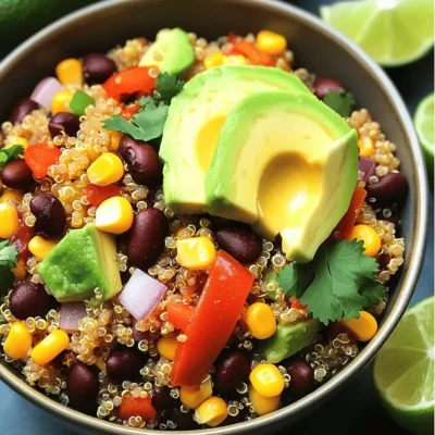Savory Quinoa and Black Bean Bowl Healthy Meal Idea