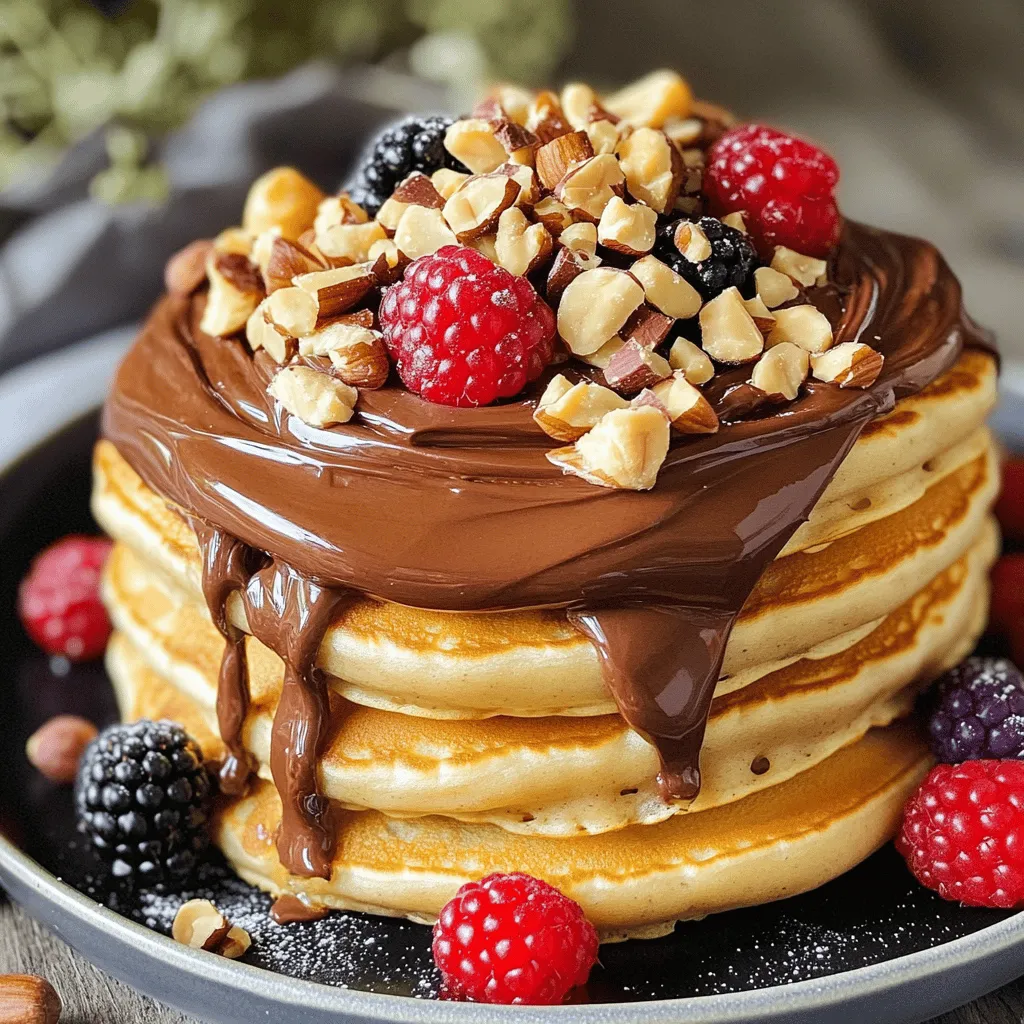 Chocolate Hazelnut Spread Pancakes Easy Morning Treat