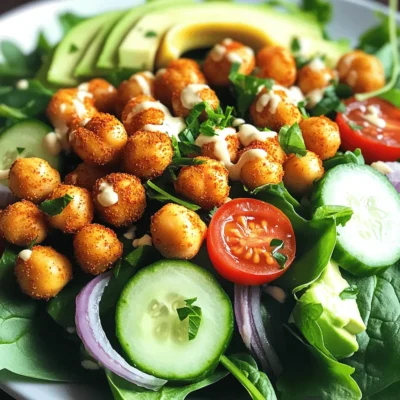 Crispy Chickpea Salad Simple and Flavorful Meal