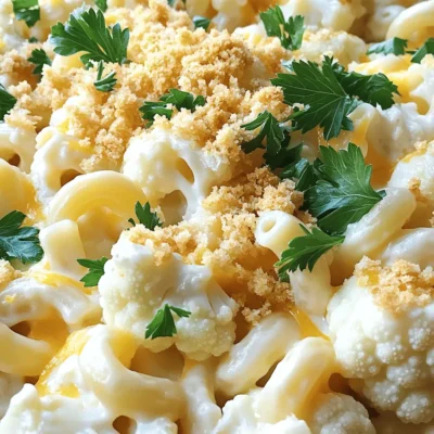 Cauliflower Mac and Cheese Simple Comfort Meal