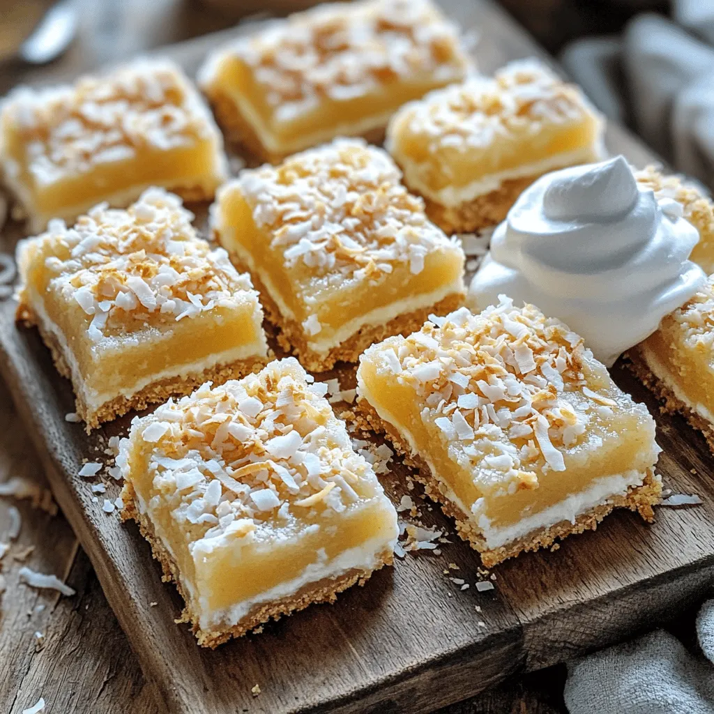Coconut Cream Pie Bars Simple and Delicious Treat