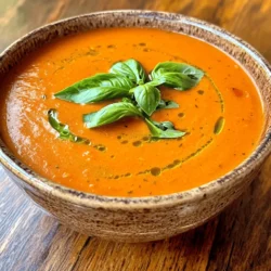 Creamy Tomato Basil Soup Rich and Flavorsome Recipe