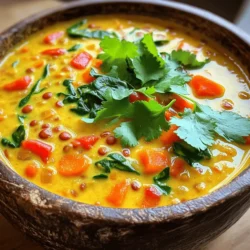 Coconut Curry Lentil Soup Hearty and Flavorful Meal