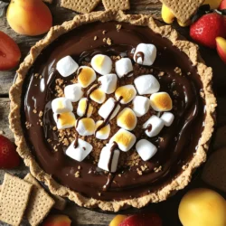 - 1 cup semisweet chocolate chips - 1 cup mini marshmallows - 1/2 cup graham cracker crumbs - 2 tablespoons unsalted butter, melted - 1 teaspoon vanilla extract - Pinch of sea salt - Graham crackers and fresh fruit for dipping When making S'mores Dip, the ingredients matter. You need high-quality chocolate chips for the best taste. I love using semisweet chocolate chips because they melt perfectly. Mini marshmallows add that fluffy texture we all crave. You’ll also need graham cracker crumbs for that classic S'mores flavor. Melted butter helps bind everything together. A dash of vanilla extract boosts the flavor. The sea salt adds a nice contrast to the sweetness. - Dark chocolate chips for richer flavor - Coconut or almond extract for a twist You can change things up a bit. For a deeper taste, dark chocolate chips work great. If you want a flavor surprise, try coconut or almond extract instead of vanilla. These options can make your dip stand out even more. - Chocolate syrup - Crushed nuts - Sliced fruit Toppings can elevate your S'mores Dip. Drizzling chocolate syrup adds extra sweetness. Crushed nuts give a nice crunch. Sliced fruit, like strawberries or bananas, can add freshness. Feel free to mix and match! For the full recipe, don’t forget to check the details in the main section. First, gather your ingredients and tools. You will need: - 1 cup semisweet chocolate chips - 1 cup mini marshmallows - 1/2 cup graham cracker crumbs - 2 tablespoons unsalted butter, melted - 1 teaspoon vanilla extract - Pinch of sea salt - Graham crackers and fresh fruit for dipping Next, prepare your baking dish. A 9-inch pie dish works well, but an oven-safe skillet is great too. Now, preheat your oven to 350°F (175°C). This step is key to getting the right melt. In a medium bowl, mix the chocolate chips, melted butter, vanilla extract, and sea salt. Stir until everything blends well. Transfer this yummy mixture into your prepared dish. Spread it evenly across the bottom. Next, sprinkle the graham cracker crumbs over the chocolate. Make sure to cover it all. Now, top with mini marshmallows. Spread them out to cover the surface beautifully. Place your dish in the preheated oven. Bake for 10-12 minutes. Watch closely! You want the marshmallows to turn golden brown. The chocolate should be melted but not burning. When it looks perfect, take it out and let it cool for a minute. Now, it's ready to enjoy! You can serve it warm with graham crackers and fresh fruit for dipping. For the full recipe, check out the ingredients list above! To get that perfect marshmallow toastiness, bake it until golden brown. Keep an eye on it. The marshmallows will puff up as they cook. For the best result, check often after the 8-minute mark. If you see any burnt edges, you need to lower the oven temperature or take it out sooner. Aim for a rich golden color, not dark brown. For the best dipping, graham crackers are a must. Fresh fruit like strawberries or bananas adds a fun twist. You can also try pretzels for a salty crunch. For parties, arrange the dip with colorful fruit skewers. This makes it look inviting and fun. Consider adding chocolate syrup on top for extra flair. Yes, you can prep S'mores dip ahead of time! Follow the steps but skip baking. Cover it and store it in the fridge for up to 2 days. When you’re ready, just bake it until hot and bubbly. To reheat without losing texture, use the oven. Microwaving can make it too gooey. Enjoy this easy treat with friends or family! Don't forget to check the Full Recipe for all the details! {{image_2}} You can make this dip even more tasty by adding flavors. Try mixing in peanut butter or Nutella. Just add a few spoonfuls to the chocolate mix before baking. This gives the dip a rich and creamy texture. You can also switch up the chocolate. Use dark chocolate chips for a deeper flavor. Milk chocolate will make it sweeter. Each choice will change the taste, so feel free to experiment! You can adapt the dip base for other flavors too. Try adding some crushed cookies or caramel for a twist. These choices can offer a new taste experience. Seasonal fruits are also great for dipping. Strawberries, bananas, and apple slices work well. They add freshness and balance the sweetness of the dip. You can even use pretzels for a salty crunch! If you need gluten-free options, swap the graham crackers. Use gluten-free graham crackers or rice cakes instead. This way, everyone can enjoy the dip! For vegan-friendly modifications, replace the chocolate chips with dairy-free ones. Use coconut whipped cream for the marshmallow layer. These small changes will still keep the dip delicious and fun! After you enjoy S'mores Dip, store any leftovers in an airtight container. Glass or plastic containers work well. Make sure to cool the dip to room temperature before sealing. This helps keep the dip fresh. Place it in the fridge for up to three days. Keep it away from strong-smelling foods to prevent flavor changes. To enjoy the dip again, you need to reheat it properly. The best way to maintain its creamy texture is to use the oven. Preheat your oven to 350°F (175°C). Place the dip in an oven-safe dish and heat for about 10 minutes. Watch it closely to prevent burning. You can also use a microwave. Heat in short bursts, about 30 seconds at a time. Stir between each burst until warm. Yes, you can freeze S'mores Dip! To do this, let it cool completely. Then, transfer it to a freezer-safe container. Leave space at the top as it may expand. Seal tightly and freeze for up to two months. When you are ready to eat it, thaw it overnight in the fridge. Reheat as mentioned above. This keeps the flavors and texture close to fresh. Enjoy the deliciousness again! S'mores Dip is best fresh but lasts for a few days. In the fridge, it can stay good for 3-4 days. Store it in an airtight container. If you want to keep it longer, you can freeze it. In the freezer, it can last up to 2 months. Just thaw it in the fridge before reheating. Yes, you can! While semisweet chocolate works great, dark chocolate adds a rich touch. Milk chocolate offers a sweeter taste. You can also try white chocolate for a different flavor. Mix and match to find your favorite blend! For a fun presentation, drizzle chocolate syrup over the dip. You can also add colorful berries around the dish. Use whole graham crackers or berry skewers for dipping. This makes it look delicious and inviting! You can use standard marshmallows, but mini marshmallows melt faster. They create a nice, even layer on top. If you use large marshmallows, cut them into smaller pieces. This helps with even melting, but it may take longer. Absolutely! If you don’t have an oven, you can use a microwave. Just layer the ingredients in a microwave-safe bowl. Heat it in short bursts until the chocolate melts and the marshmallows puff up. You can also use a stovetop in a skillet. Graham crackers are classic, but you can try other options too. Fruit slices like apples or bananas add a fresh touch. Pretzels give a nice salty crunch. Even cookies can be fun for dipping! Yes, kids will love this recipe! It’s simple and fun to make. Just supervise them when using the oven or microwave. Let them help with mixing and layering. It’s a great way for kids to learn cooking skills! This article covered how to make a delicious S'mores Dip. We explored the ingredients, including chocolate, marshmallows, and graham crackers. You learned about variations, tips for perfecting your dip, and how to store leftovers. S'mores Dip is fun, easy, and great for gatherings. Use creativity with flavors and toppings to make it your own. Enjoy this treat with friends or family, and get ready for smiles all around!