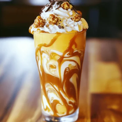 Salted Caramel Praline Shake Creamy Delicious Treat