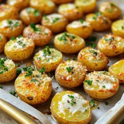 To make the best Garlic Parmesan Roasted Potatoes, you need fresh ingredients. Start with 2 pounds of baby potatoes. These small potatoes cook evenly and taste great. Use 4 cloves of garlic, minced finely to bring out the flavor. Fresh herbs like thyme and rosemary add depth, so grab 1 teaspoon of each. You will also need some pantry staples. Use 1/4 cup of olive oil for roasting. This oil helps the potatoes crisp up nicely. You will need salt and pepper to taste. A teaspoon of paprika adds a bit of color and flavor to the dish. Garnishing makes the dish look nice. You can add fresh parsley, chopped, for a pop of color. If you want more flavor, consider adding a squeeze of lemon juice or a dash of chili flakes. These are optional but can make a big difference. For the full recipe, check the earlier mention. Start by washing the baby potatoes. Cut them in half. This gives them a nice shape. Place the halved potatoes in a large bowl. Add 1/4 cup of olive oil. Next, add 4 cloves of minced garlic. Don't skip the garlic; it adds great flavor! Toss in 1 teaspoon each of dried thyme and dried rosemary. For some warmth, include 1 teaspoon of paprika. Season with salt and pepper to taste. Mix everything well until the potatoes are fully coated. Preheat your oven to 425°F (220°C). While the oven heats up, line a baking sheet with parchment paper. This makes cleanup easy. Spread the seasoned potatoes on the baking sheet in a single layer. Make sure they aren’t crowded; this helps them roast nicely. Roast the potatoes for 25 minutes. Halfway through, give them a turn. This helps them cook evenly and get crispy. After 25 minutes, take the baking sheet out of the oven. Now, sprinkle 1/2 cup of grated Parmesan cheese over the potatoes. The cheese will melt and add a lovely crust. Return the baking sheet to the oven for another 10-15 minutes. Keep an eye on them! They should turn golden brown and crispy. Once done, let them cool for a few minutes. Finally, garnish with fresh chopped parsley before serving. Try this Full Recipe for a delightful dish! To get your potatoes crispy, start with dry potatoes. After washing, pat them dry with a towel. A hot oven helps, so preheat it to 425°F (220°C). Spread the potatoes in a single layer on your baking sheet. This allows the heat to circulate around each potato piece. Flip them halfway through roasting for even browning. Adding the Parmesan near the end gives it time to melt without burning. Use high-quality extra virgin olive oil for the best taste. It adds a rich flavor and enhances the roasted flavor of the potatoes. Light olive oils work too, but they lack the robust taste. If you want a twist, try flavored olive oils, like garlic or herb-infused. These can elevate your dish and add extra depth. For the best garlic flavor, use fresh cloves. Minced garlic releases oils that infuse the potatoes beautifully. You can roast the garlic with the potatoes for a milder taste. When it comes to Parmesan, always choose block cheese and grate it yourself. Pre-grated cheese often lacks flavor and can be drier. Add the cheese in the last 10-15 minutes of cooking for a perfect crust. Check out the Full Recipe for detailed instructions and enjoy making these tasty Garlic Parmesan Roasted Potatoes! {{image_2}} You can change the flavor with different seasonings. Try adding Italian seasoning for a taste twist. You can also use chili powder for heat. A touch of lemon zest adds bright flavor too. For a smoky kick, consider smoked paprika. Experimenting with spices brings new life to the dish. If you want to save time, use an air fryer. Set it to 400°F and cook for about 20 minutes. Shake the basket halfway for even cooking. The Instant Pot is great for quick meals too. Cook the potatoes on high for 8 minutes with a cup of water. After, crisp them in a hot oven for a few minutes. Adding crispy bacon gives a savory crunch. Just chop fresh bacon and mix it in before roasting. Fresh herbs like rosemary or thyme boost the flavor. Toss them in right before serving for a fresh taste. You can even add cheese varieties like cheddar for a different twist. Each of these enhancements makes your Garlic Parmesan Roasted Potatoes special. Check the [Full Recipe] for the base you can adapt! After you enjoy your Garlic Parmesan Roasted Potatoes, store any leftovers in an airtight container. Keep them in the fridge. They stay fresh for up to three days. Let the potatoes cool before sealing the container. This helps prevent moisture buildup, which can make them soggy. To reheat, use your oven for the best taste. Preheat your oven to 350°F (175°C). Spread the potatoes on a baking sheet. Bake for about 10-15 minutes. This method keeps them crispy. You can also use a microwave, but the potatoes may become soft. If you choose the microwave, heat in short bursts for about 1-2 minutes. You can freeze these potatoes, but they may lose some crunch. To freeze, let the potatoes cool completely. Place them in a single layer on a baking sheet and freeze for 1-2 hours. Once frozen, transfer them to a freezer bag. They can stay in the freezer for up to three months. When ready to eat, thaw in the fridge overnight before reheating. For the best taste, refer to the Full Recipe for cooking instructions. Yes, you can use many types of potatoes. Red potatoes, Yukon Gold, or fingerlings work well. Each type gives a unique taste and texture. Choose what you like best. Just ensure they are cut into even pieces for even cooking. To make this recipe dairy-free, skip the Parmesan cheese. You can replace it with nutritional yeast for a cheesy flavor. Alternatively, use a dairy-free cheese option. Both swaps keep the dish tasty without dairy. These roasted potatoes pair well with many dishes. Serve them with grilled chicken or fish for a complete meal. They also work great with salads or roasted veggies. You can even serve them alongside your favorite dipping sauce for a fun twist. For the full recipe, check out the details above! You learned about making Garlic Parmesan Roasted Potatoes in this guide. We covered key ingredients, step-by-step instructions, and helpful tips for crispiness. You discovered tasty variations and how to store leftovers. In closing, this dish is easy to enjoy with family and friends. Now, you can create a delicious side anytime. Happy cooking!