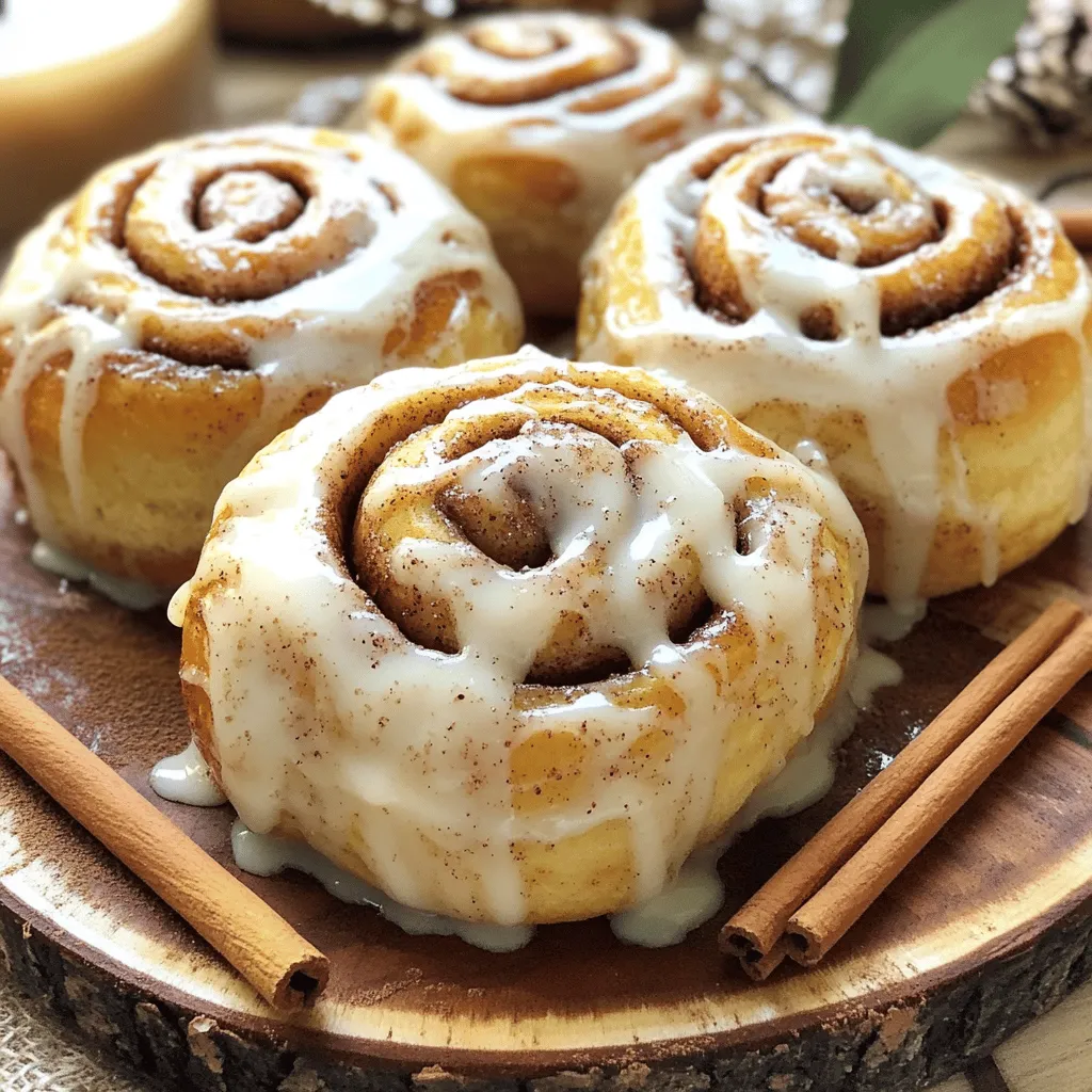 To make your homemade cinnamon rolls soft and buttery, you need a few simple ingredients. Here’s what you will need: - 4 cups all-purpose flour - 1 packet (2 1/4 teaspoons) instant yeast - 1/2 cup granulated sugar - 1 teaspoon salt - 1 cup warm milk (110°F) - 1/3 cup unsalted butter, melted - 2 large eggs - 1 tablespoon vanilla extract - 1 tablespoon ground cinnamon - 1/2 cup brown sugar, packed - 1/4 cup unsalted butter, softened (for filling) - Cream cheese icing (for drizzling) These ingredients work together to create a fluffy, sweet treat. The flour gives structure, while the instant yeast helps the dough rise. Warm milk and melted butter make the rolls tender and rich. The eggs add moisture and richness, and the sugar sweetens the dough. Ground cinnamon and brown sugar provide the warm, cozy flavor we all love. When gathering your ingredients, make sure they are fresh. This step helps ensure that your cinnamon rolls turn out perfect every time. For the best results, use real butter and high-quality vanilla extract. These small choices will make a big difference in taste. If you want to try the Full Recipe, just follow the steps on how to mix and bake these delightful rolls. Each bite will be soft, buttery, and filled with sweet cinnamon goodness. To start, gather your ingredients. In a large bowl, combine warm milk, melted butter, and sugar. Mix them well. Next, sprinkle the instant yeast over the top. Let it sit for about 5 minutes until it gets foamy. This shows the yeast is alive. Now, add the eggs, vanilla extract, and salt. Mix these in until combined. Gradually add flour, one cup at a time, until you form a soft dough. Now, it’s time to knead. Dust your counter with flour and place the dough on it. Knead the dough for about 5 to 7 minutes. You want it smooth and elastic. Once done, place it in a greased bowl. Cover it with a clean cloth. Let it rise in a warm spot until it doubles in size. This usually takes about an hour. Once the dough has risen, punch it down gently. Roll the dough into a rectangle, about 1/4 inch thick. Spread the softened butter evenly across the surface. In a small bowl, mix brown sugar and ground cinnamon. Sprinkle this mixture over the buttered dough. Starting from one edge, roll the dough tightly into a log. Pinch the seam to seal it. Cut the rolled dough into 12 equal pieces. Place the rolls in a greased baking dish. Cover them again and let them rise for about 30 minutes. In the meantime, preheat your oven to 350°F (175°C). Bake the rolls for 20 to 25 minutes, or until they turn golden brown. While they bake, prepare the cream cheese icing. Mix softened cream cheese with powdered sugar and milk until smooth. Adjust to your taste. Once the rolls are done, let them cool for a few minutes. Drizzle the icing over the warm rolls for a sweet finish. For the full recipe, feel free to check out the details provided earlier. - Ensure milk is at the right temperature: Use warm milk at about 110°F. This helps activate the yeast. If the milk is too hot, it can kill the yeast. If it’s too cold, the dough won’t rise well. - Knead thoroughly for the best texture: Knead your dough for about 5 to 7 minutes. This makes the dough smooth and stretchy. A well-kneaded dough traps air, which helps it rise nicely. - How to achieve golden brown rolls: Bake your rolls at 350°F (175°C). Keep an eye on them around 20 minutes. A golden brown top means they are done. If they brown too fast, cover them with foil. - Best served warm with icing: Serve your cinnamon rolls fresh from the oven. Drizzle them with cream cheese icing while they are warm. This makes the icing melt into the rolls, creating a delicious treat. - Optional garnishes for presentation: For a beautiful look, sprinkle a little cinnamon on top. You can also add whole cinnamon sticks around the plate for a nice touch. This makes the rolls look as good as they taste! {{image_2}} For those who follow a vegan diet, you can make simple swaps. Use plant-based milk, like almond or oat milk, instead of regular milk. Replace the eggs with flaxseed meal or applesauce. For the butter, a vegan butter works just as well. These changes keep the cinnamon rolls soft and tasty. If you're gluten-free, there are options too. Use a gluten-free all-purpose flour blend. Make sure it includes a binding agent like xanthan gum. This helps the rolls hold together and rise properly. With these swaps, you can enjoy delicious cinnamon rolls without worry. Adding nuts or dried fruits can take these rolls to a new level. Chopped walnuts or pecans add crunch and richness. Dried cranberries or raisins bring a sweet and tangy flavor. Just sprinkle them over the filling before rolling up the dough. You can also play with the icing. Instead of cream cheese icing, try a simple sugar glaze. Mix powdered sugar with milk and vanilla extract. For something different, melt dark chocolate or white chocolate for drizzling. Each variation adds a unique twist to your cinnamon rolls. Explore these options to find your favorite. The full recipe is a great base for all your creative ideas! To keep your homemade cinnamon rolls fresh, store them at room temperature. Place the rolls in an airtight container. This helps keep them soft. If you don't have a container, wrap them tightly in plastic wrap. Make sure to avoid leaving them uncovered. They can last at room temperature for up to three days. If you want to refrigerate your rolls, first let them cool completely. Then, place them in a container with a lid. They can stay fresh in the fridge for about a week. Just remember, refrigeration may make them a bit firmer. To reheat your cinnamon rolls, use the microwave. Heat them for about 15 to 20 seconds. This warms them up nicely. If you prefer, you can also use the oven. Preheat it to 350°F (175°C) and bake for about 5-10 minutes. This helps restore their soft texture. For freezing, wrap each roll in plastic wrap. Then, place them in a freezer bag or container. They can last for up to three months in the freezer. When you want to enjoy them, thaw them overnight in the fridge. After that, reheat them as mentioned before. This way, they taste almost as fresh as the day you made them. How long do homemade cinnamon rolls last? Homemade cinnamon rolls stay fresh for about 2 to 3 days at room temperature. Store them in an airtight container. If you want them to last longer, put them in the fridge for up to a week. You can also freeze them for about 2 months. Just wrap them well to prevent freezer burn. Can you make the dough ahead of time? Yes, you can make the dough ahead of time! Prepare the dough and let it rise. Once it doubles, punch it down and shape your rolls. Instead of rising again, cover them tightly and place them in the fridge overnight. When ready, let them sit at room temp for 30 minutes before baking. What can I substitute for cream cheese in the icing? If you want to swap out cream cheese, use mascarpone cheese or ricotta cheese. Both options give a rich taste. You can also mix powdered sugar and milk for a simple glaze. Just adjust the sugar for sweetness. What to do if the dough doesn’t rise? If your dough doesn’t rise, check the yeast. It needs to be fresh and activated properly. Make sure your wet ingredients are warm, not hot. If the dough is too cold, it won’t rise well. Place it in a warm spot, like near an oven. Why are my cinnamon rolls dense? Dense cinnamon rolls often come from using too much flour or not kneading enough. Make sure to measure flour correctly. Too little yeast can also cause density. Always check that your yeast is alive before using it. How can I make my icing smoother? To make smoother icing, mix it well and add a splash of milk. If it’s too thick, add more milk, a little at a time. Use a whisk or electric mixer for a creamy texture. Making cinnamon rolls from scratch is rewarding. You learned the essential ingredients, clear steps, and useful tips. Remember to knead well and let your dough rise properly. Explore variations for dietary needs or flavors. Store rolls correctly to keep them fresh. These rolls can impress anyone at your next gathering. Enjoy the process and delight in the warm, sweet results!
