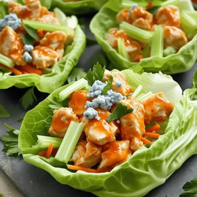 Buffalo Chicken Lettuce Wraps Flavorful and Easy Meal