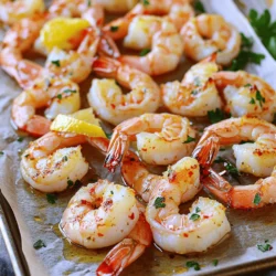 - 1 pound large shrimp, peeled and deveined - 4 cloves garlic, minced - 1/4 cup olive oil - Juice of 2 lemons - Zest of 1 lemon - 1 teaspoon smoked paprika - 1 teaspoon red pepper flakes (adjust for spice level) - Salt and pepper to taste - Fresh parsley, chopped Let’s dive into the ingredients! You need large shrimp, which give a nice bite. Garlic adds a robust flavor, while olive oil helps everything blend. The lemons bring brightness. You’ll use both the juice and zest. Smoked paprika adds depth, and red pepper flakes let you control the heat. Finish with salt and pepper for balance. Lastly, fresh parsley adds a pop of color and freshness on top. You can find the full recipe to see how it all comes together! - Preheat your oven to 400°F (200°C). - In a large mixing bowl, combine olive oil, minced garlic, lemon juice, lemon zest, smoked paprika, red pepper flakes, salt, and pepper. This mixture is your marinade. It brings bold flavors to the shrimp. - Add the shrimp and toss to coat them well. - Let the shrimp marinate for 15 minutes. Marinating lets the shrimp soak up all the tasty flavors. You can set a timer so you don’t forget! - Spread the marinated shrimp on a baking sheet lined with parchment paper. - Roast in the oven for 8-10 minutes, or until the shrimp turn pink and are cooked through. Keep an eye on them! Overcooking can make shrimp tough. Enjoy this easy dish straight from the oven. For the full recipe, check the recipe card above! To make your lemon garlic roasted shrimp shine, keep these tips in mind: - Single Layer: Spread the shrimp in a single layer on your baking sheet. This step ensures even cooking. If they overlap, they may not cook well. - Cooking Time: Adjust the cooking time based on the size of your shrimp. Smaller shrimp need less time, while larger ones may need a bit more. Watch for that pink color to know when they're done. Want to kick the flavor up a notch? Here are my secrets: - Extra Herbs and Spices: Don't be shy! Add herbs like thyme or oregano to the marinade. They bring a fresh twist to the dish. - Lemon Slices: For a stronger citrus taste, add lemon slices on top of the shrimp before roasting. This extra step boosts the flavor and makes for a beautiful presentation. Now that your shrimp are ready, think about how to serve them: - Crusty Bread or Rice: Pair your shrimp with some crusty bread. It’s perfect for soaking up that tasty sauce. Rice also works great if you want a heartier meal. - Side Salad: For a complete meal, serve shrimp with a side salad. A fresh salad adds color and crunch. Plus, it’s a healthy addition to your plate. For a full recipe, check out the Lemon Garlic Roasted Shrimp . {{image_2}} You can switch up the seafood in this dish. Try using scallops or firm fish like cod. They will soak up the lemon and garlic flavors well. You can also swap out lemon for lime. Lime juice and zest give a fresh, tropical twist to the dish. Grilling the shrimp adds a nice smoky flavor. Just marinate as usual and thread the shrimp onto skewers. Cook them on a hot grill for a few minutes. If you need a quick option, sautéing works great too. Heat some olive oil in a pan and cook the shrimp for about 3-4 minutes, until they turn pink. Make sure to check all your ingredients for gluten. Most of the items in this recipe are naturally gluten-free. You can serve the shrimp with gluten-free sides. Try quinoa or roasted vegetables for a healthy and tasty meal. These options pair well with the lemon garlic flavors. For the full recipe, check out the section above. Store leftover Lemon Garlic Roasted Shrimp in an airtight container. This keeps them fresh and tasty. You can safely eat the shrimp within three days. If you want to keep them longer, consider freezing. To reheat shrimp without overcooking, use a skillet. Heat on low and stir gently. You can also use a microwave. If you do, heat for 30 seconds at a time. Aim for a temperature of 145°F (63°C) to ensure they are safe to eat. To freeze cooked shrimp, place them in a single layer on a baking sheet. Once frozen, transfer them to a freezer-safe bag. This prevents clumping. For best texture, thaw shrimp overnight in the fridge before use. You can also place them in cold water for a quick thaw. You should marinate shrimp for about 15 minutes. This short time helps the shrimp soak up all that tasty lemon and garlic flavor. If you marinate them too long, they might become mushy. So, keep it simple and stick to the 15-minute rule. Yes, you can use frozen shrimp! Just make sure to thaw them first. The best way to thaw shrimp is to place them in the fridge overnight. If you're short on time, you can also run cold water over them in a bowl. After thawing, pat them dry before marinating. This helps the marinade stick better. Lemon garlic roasted shrimp pairs great with many sides. Here are some tasty options: - A fresh green salad with a light vinaigrette - Steamed vegetables like broccoli or asparagus - Garlic bread for a nice crunch - Rice or quinoa to soak up the juicy sauce Yes, lemon garlic roasted shrimp is a healthy dish! Shrimp are low in calories and high in protein. They also provide important nutrients like iodine and selenium. Plus, the olive oil and lemon juice add healthy fats and vitamins. This dish is a great choice for anyone looking to eat well while enjoying delicious food. This blog post covered a simple and tasty lemon garlic shrimp recipe. You learned key ingredients, step-by-step cooking instructions, and tips to perfect the dish. Variations offered ways to switch up flavors, cooking methods, and ensure gluten-free options. To enjoy every bite, store leftovers properly and reheat with care. With this recipe, you can impress family and friends, making any meal special. Experiment and have fun in the kitchen!