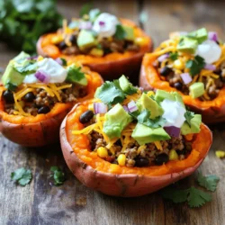 Taco Stuffed Sweet Potatoes Flavorful and Filling Dish