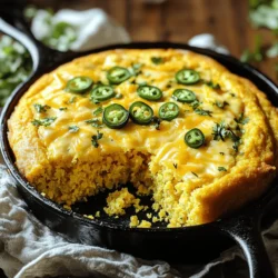 Cheddar Jalapeño Cornbread Flavorful and Easy Recipe