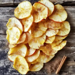 To make tasty Air Fryer Apple Chips, you need just a few simple items. Here’s what you need: - 2 medium-sized apples (choose your favorite variety) - 1 teaspoon cinnamon - 1 tablespoon sugar (optional) - Pinch of salt These ingredients make the perfect blend for a crunchy snack. You can use any apple you like. Sweet apples, like Fuji or Honeycrisp, work great. Tart apples, like Granny Smith, add a nice contrast. The cinnamon adds warmth and depth to the flavor. If you want it sweeter, add sugar. If you prefer a healthier snack, skip the sugar. A pinch of salt helps to enhance the apple's natural taste. Gather these ingredients, and you're ready to create a delicious treat! For detailed steps, check the Full Recipe. - Wash and dry apples. - Slice apples into thin rounds. - Remove apple seeds. Start by washing your apples well. This step ensures they are clean and safe to eat. Once dried, grab a sharp knife or a mandoline slicer. Slice the apples into thin rounds, about 1/8 inch thick. Thin slices cook evenly and get extra crispy. As you slice, take a moment to remove any seeds. This will make your chips tastier and more enjoyable. - Prepare the cinnamon mixture. - Toss apple slices in the mixture. Next, it’s time to make a cinnamon mixture. In a small bowl, combine 1 teaspoon of cinnamon, a pinch of salt, and 1 tablespoon of sugar if you like a sweeter chip. Mix these well. Now, place your apple slices in a larger bowl. Sprinkle the cinnamon mixture over the slices. Toss gently until every slice is coated. This step adds flavor and makes your apple chips delicious. - Preheat air fryer to 350°F (175°C). - Arrange apple slices in the air fryer. - Cooking time and flipping instructions. Now we get to the fun part: air frying! Preheat your air fryer to 350°F (175°C). While it heats, arrange the apple slices in a single layer in the basket. Make sure they don’t overlap so they cook evenly. If you have a lot of slices, you might need to do this in batches. Cook them for about 10-15 minutes. Flip the slices halfway through the cooking time. Start checking at the 10-minute mark. You want them crisp but not burnt. When done, let them cool on a wire rack. This will help them get even crunchier. Enjoy your tasty air fryer apple chips! For the full recipe, check out the earlier section. When making air fryer apple chips, choose the right apples. Some good choices are: - Honeycrisp - Fuji - Gala - Granny Smith Honeycrisp and Fuji are sweet. They give a great taste. Gala apples are also sweet but a bit softer. Granny Smith apples add a nice tartness. You can mix sweet and tart apples for more flavor. To get crispy apple chips, slice the apples thin. Aim for about 1/8 inch thick. Thin slices cook better and crisp up nicely. Use a sharp knife or a mandoline for even cuts. Keep an eye on the cooking time. Start checking at 10 minutes. Flip the slices halfway through. If they aren't crispy yet, let them cook a bit longer. Just don’t let them burn! Adding spices can take your apple chips to the next level. Try these options: - Nutmeg - Ginger - Vanilla extract For sweet chips, use cinnamon and sugar. For savory, try a sprinkle of chili powder or salt. You can even mix sweet and savory spices for a fun twist. Experiment and find your favorite blend. {{image_2}} You can change the taste of your apple chips easily. One fun way is to use spices. Instead of just cinnamon, try adding nutmeg or ginger. They give a warm flavor that pairs well with apples. Just a pinch can make a big difference. Another option is to add extracts. A few drops of vanilla or almond will enhance the flavor. These small changes can make your chips taste unique and exciting. Experiment with these spices and extracts to find your favorite mix. Mixing different fruits can create a tasty twist. Try adding pears with your apples. Pears add a soft sweetness that works well. You can slice them thin and mix with apple slices before air frying. You can also add dried fruits for extra flavor. Raisins or cranberries can bring a nice chewiness to the crunch. This mix of fresh and dried fruit can make your apple chips more interesting. Feel free to explore these combinations to make your snack special. For the full recipe, check out the [Full Recipe]. To keep your apple chips fresh, store them in an airtight container. This helps lock in their crunchiness. You can use glass jars or resealable plastic bags. Make sure to remove all air before sealing. Proper storage can keep your apple chips tasty for about one week. After that, they may lose some crispness. If your apple chips lose their crunch, don't worry! You can easily regain their crispiness. Simply place them in the air fryer at 350°F (175°C) for about 3-5 minutes. This will refresh them without adding extra oil. Check them often to avoid burning. Enjoy your crispy apple chips again just like when they were fresh! Air fryer apple chips can stay fresh for about one week. Store them in an airtight container. This keeps moisture out and helps them stay crunchy. If you notice any softness, they may need to be eaten sooner. For best results, enjoy them within a few days of making. Yes, you can make tasty apple chips without sugar. Simply skip the sugar in the recipe. The natural sweetness of the apples shines through. You can also use spices like cinnamon or nutmeg for flavor. If you want a little sweetness, try a sprinkle of honey or maple syrup after cooking. Some great apples for chips include Fuji, Honeycrisp, and Granny Smith. Fuji apples are sweet and juicy, while Granny Smith adds a nice tartness. Honeycrisp offers a balance of sweet and tart. Choose apples based on your taste. Mix different varieties for a fun flavor twist! You now know how to make delicious air fryer apple chips. Start with your favorite apples and add cinnamon for flavor. The process is simple: slice, coat, and fry for a crispy treat. Don't forget to experiment with different spices or fruit combos. Storing them in an airtight container keeps them fresh. With these tips, you're fully ready to impress friends or enjoy a healthy snack. Get cooking and enjoy your crispy creations!