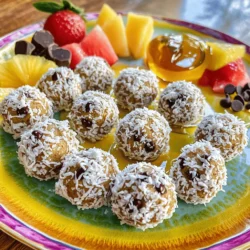 - 1 cup rolled oats - 1/2 cup creamy peanut butter - 1/4 cup honey or maple syrup - 1/4 cup ground flaxseed - 1/4 cup mini dark chocolate chips - 1/4 cup shredded coconut - 1/4 teaspoon salt - 1/2 teaspoon vanilla extract - Seeds (chia, sunflower) - Other nut butters - Dried fruits (raisins, cranberries) The main ingredients in Peanut Butter Energy Bites create a tasty base. Rolled oats give them a nice chew. Creamy peanut butter adds richness and protein. Honey or maple syrup sweetens the bites naturally. The additional ingredients enhance flavor and texture. Ground flaxseed boosts nutrition with healthy fats. Mini dark chocolate chips add a sweet touch. Shredded coconut offers a tropical vibe, while salt balances the flavors. Vanilla extract rounds it all out. You can also customize these bites with optional add-ins. Adding seeds gives crunch and extra nutrition. Other nut butters can change the taste. Dried fruits like raisins or cranberries add sweetness and chewiness. For the full recipe, check out Nutty Bliss Peanut Butter Energy Bites. To start, we need to combine the dry ingredients. In a large mixing bowl, add: - 1 cup rolled oats - 1/4 cup ground flaxseed - 1/4 cup shredded coconut - 1/4 teaspoon salt Stir these until they mix well. This step gives you a good base for your energy bites. Next, we mix the wet ingredients. In a separate bowl, add: - 1/2 cup creamy peanut butter - 1/4 cup honey or maple syrup - 1/2 teaspoon vanilla extract Stir this mixture until it is smooth and creamy. This adds sweetness and flavor to your bites. Now, we integrate the dry and wet mixtures together. Pour the peanut butter mix into the dry ingredients bowl. Stir well to combine everything. You want to ensure there are no dry spots left. Then, it’s time to add the chocolate chips. Toss in: - 1/4 cup mini dark chocolate chips Mix gently until the chocolate chips are evenly spread throughout the mixture. This gives each bite a sweet surprise. Now, we shape the energy bites. Use your hands to scoop about one tablespoon of the mixture. Roll it into a ball shape. Repeat this process until you have formed all the mixture into bites. Lastly, we need to chill the energy bites. Place them on a parchment-lined tray. Refrigerate for at least 30 minutes. This helps them firm up and makes them easier to eat. Enjoy your Nutty Bliss Peanut Butter Energy Bites! For the full recipe, visit the link. You can swap out sweeteners in this recipe. Try agave or stevia for honey. They add sweetness without extra calories. If you need gluten-free options, use quinoa oats instead of regular oats. They taste great and keep the texture right. To make these bites vegan, replace honey with maple syrup. This keeps the flavor rich and sweet. You can also use other plant-based binders like almond butter or sunflower seed butter. Just make sure to keep the same amount as the peanut butter. Store your energy bites in an airtight container. They last up to a week in the fridge. For longer storage, freeze them for up to three months. When serving, put them on a fun plate. Add a sprinkle of coconut on top for flair. You can enjoy these bites with fresh fruit or yogurt for a tasty and balanced snack. {{image_2}} Peanut Butter Energy Bites are fun to change up. You can mix in different flavors. Here are two tasty ideas: - Peanut Butter and Chocolate Chip: This classic combo is a hit! Just add mini dark chocolate chips to the mix. They bring sweetness and a nice texture. Each bite is like a little treat! - Coconut Almond Bliss: For a tropical twist, add shredded coconut and almond butter. This mix gives a creamy and rich flavor. It’s like a vacation in your mouth! Need some extra protein? You can easily boost these bites. Here’s how: - Adding protein powder: Just stir in a scoop of your favorite protein powder. This makes your bites more filling and great for post-workout snacks. - Incorporating nut butters: Swap in almond or cashew butter for a change. Each nut butter brings its own flavor and nutrition. You can even mix different nut butters for more fun! Energy bites can fit the season too! Try these ideas to celebrate: - Pumpkin Spice Energy Bites: Add pumpkin puree and pumpkin spice. This gives a warm, cozy flavor, perfect for fall. - Chocolate Mint Energy Bites: Mix in some mint extract and dark cocoa powder. These bites taste like a peppermint patty, great for the holidays! These variations keep your snacks exciting and full of flavor. Don’t forget to check the Full Recipe for the basic mix! You can keep your peanut butter energy bites in the fridge for up to one week. Store them in an airtight container to keep them fresh. I like to use glass jars or plastic containers with tight lids. This way, they stay cool and tasty for days. Make sure not to overcrowd the container. This helps prevent the bites from sticking together. You can freeze these energy bites for longer storage. To freeze, place them in a single layer on a plate. Once they are frozen solid, transfer them to a freezer-safe bag or container. This method helps keep their shape. When you want to eat one, just take it out and let it thaw for about 10 minutes. You can also pop them in the fridge overnight. Check your energy bites for any signs of spoilage. If they smell off or look discolored, it’s best to toss them. A good rule is to eat them within a week if stored in the fridge, or within three months if frozen. Keeping an eye on their texture helps too. If they feel too dry or hard, they may not taste good anymore. Enjoy your snacks while they are fresh! Peanut Butter Energy Bites last about one week in the fridge. They stay fresh if you keep them in an airtight container. If you want them to last longer, you can freeze them. They can last up to three months in the freezer. Just thaw them in the fridge when you want to eat them. Yes, you can customize this recipe! You can change the nut butter if you want. Try almond butter or cashew butter for a new taste. You can also add seeds, dried fruit, or even different types of chocolate chips. The options are endless. Mix and match to find your favorite flavor! Peanut Butter Energy Bites are quite healthy! They are full of protein and healthy fats from the peanut butter. The oats and flaxseed give you fiber, which is good for digestion. They can give you energy without a sugar crash later. Just watch how many you eat, as they can be calorie-dense. The best way to pack these bites is in a small container or a snack bag. You can also use silicone molds to keep them together. If you're taking them on the go, make sure they are in a cooler bag. This keeps them firm and tasty. Absolutely! Making Peanut Butter Energy Bites is fun for kids. They can mix the ingredients and roll them into balls. Just supervise them while using any kitchen tools. This is a great way to teach them about cooking and healthy snacks! In this blog post, I shared a simple recipe for delicious Peanut Butter Energy Bites. We detailed the key ingredients, like rolled oats and peanut butter, and added fun variations. You also learned helpful tips for customizing and storing these snacks. These energy bites are quick to make and offer numerous health benefits. With easy substitutions and variations, you can enjoy them anytime. Make them your own, and have fun creating tasty snacks!