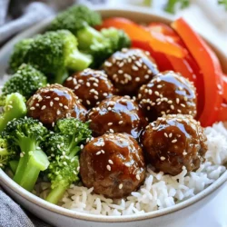 Teriyaki Meatball Bowls Flavorful and Easy Recipe