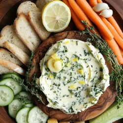 - 1 cup unsalted butter, softened - 4 cloves garlic, minced - 2 tablespoons fresh parsley, finely chopped - 1 tablespoon fresh chives, finely chopped - 1 tablespoon fresh thyme leaves - 1 teaspoon lemon zest - 1 teaspoon sea salt - 1/2 teaspoon black pepper When making garlic herb butter, the key is to use fresh ingredients. Start with unsalted butter. This lets you control the saltiness. Next, garlic adds a rich flavor. You can use more or less based on your taste. Fresh herbs like parsley, chives, and thyme give the butter a vibrant taste. They also add color. Lemon zest brightens the mix, making it lively and fresh. Sea salt and black pepper round out the flavor. - Assorted bread options (baguette, sourdough, etc.) - Fresh vegetable sticks (carrots, cucumbers, bell peppers) For serving, choose a variety of breads. Crusty baguette or soft sourdough works well. You can also add fresh vegetable sticks. Carrots, cucumbers, and bell peppers add crunch and freshness. They are perfect for dipping into the garlic herb butter. This makes for a fun and interactive meal that everyone can enjoy. You can find the Full Recipe for more details on making this tasty dish! Start by gathering your ingredients. In a medium bowl, combine 1 cup of softened unsalted butter, 4 cloves of minced garlic, 2 tablespoons of finely chopped fresh parsley, 1 tablespoon of finely chopped chives, 1 tablespoon of fresh thyme leaves, 1 teaspoon of lemon zest, 1 teaspoon of sea salt, and 1/2 teaspoon of black pepper. Using a fork or spatula, mix all the ingredients together until they blend well. You want to see the garlic and herbs spread evenly throughout the butter. This step is key to making your garlic herb butter tasty. Once your butter mixture is ready, it’s time to shape it. Transfer the mixture onto a wooden serving board or a clean platter. You can shape it into a rustic block or simply spread it out nicely. To add a fun touch, use the back of a spoon to create swirls and peaks in the butter. This gives it a lovely texture that looks inviting. Remember, you eat with your eyes first! For a little extra flair, you can drizzle some olive oil over the top of the butter. This adds flavor and makes it shine. You might also sprinkle some extra herbs for garnish. These small details can make a big difference. Serve your garlic herb butter alongside slices of assorted bread and fresh vegetable sticks. Trust me, the combination will make everyone smile. To make the best garlic herb butter, start with room temperature butter. This helps the butter blend smoothly with the herbs. You can use a mix of fresh and dried herbs. Fresh herbs give a bright taste, while dried herbs add depth. When serving, arrange herbs and whole garlic cloves around the butter. This makes your dish look colorful and inviting. Use attractive serving dishes too. A beautiful platter can make your butter board shine. Serve the garlic herb butter at room temperature. This makes it easy to spread on bread. Pair it with wine for a classy touch. A nice white wine or light red goes well with the flavors. {{image_2}} You can make your garlic herb butter even more exciting. Try adding different herbs like basil or dill. These herbs give new flavors and scents. You can also mix in spices such as smoked paprika or cayenne pepper. This adds warmth and a kick to your butter. Experimenting with these options keeps your butter fresh and fun. Garlic herb butter is not just for bread. You can use it as a spread for grilled meats or vegetables. This adds a burst of flavor to your dishes. You can also mix it into pasta for a rich and creamy sauce. The butter melts into the pasta, creating a tasty experience. If you prefer a plant-based option, swap unsalted butter for vegan butter alternatives. They work well and taste great, too! You can also adjust the salt content if you want lower sodium options. This makes your garlic herb butter fit your dietary needs while still being delicious. For the full recipe, check out the Garlic Herb Butter Board! You can store leftover garlic herb butter easily. Place it in an airtight container. Keep it in the fridge for up to two weeks. This helps maintain its fresh taste. If you want to store it longer, freeze it. Use small portions, like in ice cube trays. This makes it simple to use later. What should you do with extra chopped herbs or garlic? You can add them to sauces for extra flavor. They work well in dressings too. Mix them into pasta sauces or drizzle them over salads. This way, nothing goes to waste, and you add more taste to your meals. To make Garlic Herb Butter, start with soft butter. You need one cup of unsalted butter. Then, add four cloves of minced garlic. Next, mix in two tablespoons of finely chopped parsley. Add one tablespoon each of chopped chives and thyme. Don't forget one teaspoon of lemon zest, one teaspoon of sea salt, and half a teaspoon of black pepper. Use a fork to blend everything well. You want the garlic and herbs spread evenly. Garlic Herb Butter pairs great with many foods. Serve it with assorted breads like baguette or sourdough. You can also use fresh vegetable sticks such as carrots, cucumbers, and bell peppers. These make a nice, crunchy contrast to the rich butter. Absolutely! You can change the herbs or add spices. If you like a kick, try smoked paprika or cayenne pepper. For a different taste, mix in basil or dill. Feel free to adjust the salt to your liking too. Garlic Herb Butter can last up to two weeks in the fridge. Store it in an airtight container. You can also freeze it for longer use. Just cut it into portions before freezing. This way, you can enjoy it anytime! For the full recipe, check out the complete list of ingredients and instructions. Garlic Herb Butter adds flavor to many dishes with simple ingredients. You learned to mix butter, garlic, and fresh herbs for a tasty spread. You can serve it with bread and veggies for a snack. Remember, you can try different herbs and adjust the recipe to your taste. Storing leftovers is easy and keeps it fresh for weeks. Enjoy creating your own unique versions of this delicious butter to impress your family and friends!