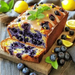- 1 cup plain yogurt (Greek or regular) - 1/2 cup granulated sugar - 1/4 cup vegetable oil - 2 large eggs - Zest of 1 lemon - 1 tablespoon lemon juice - 1 teaspoon vanilla extract - 1 1/2 cups all-purpose flour - 1 teaspoon baking powder - 1/2 teaspoon baking soda - 1/4 teaspoon salt - 1 cup fresh or frozen blueberries - 1 tablespoon flour (for tossing blueberries) When you pick your ingredients, aim for the best quality. Use fresh blueberries for the best taste and texture. If you can't find fresh ones, frozen blueberries work well too. Just remember to toss them in flour before adding to the batter. This helps keep them from sinking. For yogurt, both Greek and regular work great. Greek yogurt gives a thicker texture, while regular is lighter. If you want a lower-fat option, use non-fat yogurt. If you have allergies, there are easy swaps. For a gluten-free loaf, use a gluten-free flour blend. You might need to adjust the liquid slightly for the right consistency. These tips will help you create a delightful blueberry lemon yogurt loaf that is moist and full of flavor! 1. Preheat your oven to 350°F (175°C). 2. Grease and flour a 9x5 inch loaf pan. You can also use parchment paper for easy removal. 3. In a large bowl, mix 1 cup of yogurt, 1/2 cup sugar, and 1/4 cup vegetable oil. Whisk until smooth. 4. Add 2 large eggs, the zest of 1 lemon, 1 tablespoon lemon juice, and 1 teaspoon vanilla extract. Keep mixing until well blended. 5. In another bowl, mix 1 1/2 cups flour, 1 teaspoon baking powder, 1/2 teaspoon baking soda, and 1/4 teaspoon salt. 6. Slowly add the dry mix to the wet mix. Stir gently until just combined. Be careful not to overmix! 7. In a small bowl, toss 1 cup of blueberries with 1 tablespoon of flour. This helps them not sink in the batter. 8. Gently fold the blueberries into the batter. 9. Pour the batter into the loaf pan. Smooth the top with a spatula. 1. Place the loaf pan in the preheated oven. 2. Bake for 55-65 minutes. 3. To check if it's done, insert a toothpick into the center. If it comes out clean, the loaf is ready. 1. Once baked, remove the loaf from the oven. Let it cool in the pan for about 10 minutes. 2. Carefully transfer it to a wire rack to cool completely. 3. To serve, slice the loaf evenly. Place it on a wooden board for a nice look. 4. You can add a sprig of mint and a few blueberries on the side for a pop of color. If you like, drizzle a simple lemon glaze over the top for extra sweetness. To make your loaf great, mix carefully. Overmixing can make it tough. Stir the dry and wet ingredients until they just blend together. This keeps the loaf light and fluffy. Using yogurt adds moisture. It helps keep the loaf soft and tender. Greek yogurt is a great choice because it’s thick and creamy. To boost flavor, think about adding spices. A pinch of cinnamon or nutmeg can add warmth. Vanilla extract gives a lovely depth, too. You can also toss in lemon zest for a brighter taste. For added crunch, consider walnuts or almonds. They pair well with blueberries. Slice the loaf and serve it on a nice board. A wooden board adds charm. Garnish each slice with mint and a few blueberries for color. You can drizzle a simple lemon glaze on top for extra sweetness. This makes it look fancy and taste even better! {{image_2}} You can change the blueberries for other fruits. Raspberries work great and add a tart flavor. Cranberries give a nice pop of sweetness. You can even mix fruits! Try adding strawberries or blackberries for a colorful loaf. Just keep the total fruit amount the same to keep the texture right. To make this recipe vegan, swap the eggs with flaxseed meal. Mix 1 tablespoon of flaxseed with 3 tablespoons of water. Let it sit for five minutes to thicken. For yogurt, use coconut or almond yogurt. Use plant-based oil like canola or coconut oil. These simple swaps keep the loaf moist and tasty. For a gluten-free loaf, use a gluten-free flour blend. Look for blends that include rice flour and almond flour. You may need to add a bit more liquid to the batter. Check the texture; it should be thick but pourable. This will ensure your loaf stays soft and fluffy. To keep your blueberry lemon yogurt loaf fresh, let it cool first. Once cooled, wrap it in plastic wrap or aluminum foil. Store it in a cool, dry place for short-term storage. For long-term storage, place it in an airtight container. This helps keep moisture in and air out. You can also slice the loaf before storing for easy access. To freeze the loaf, wrap it tightly in plastic wrap. Then, place it in a freezer-safe bag. Make sure to remove as much air as possible. This keeps the loaf tasting fresh. When you're ready to enjoy it, remove the loaf from the freezer. Let it thaw in the fridge overnight or on the counter for a few hours. Avoid using a microwave, as it can change the loaf's texture. At room temperature, the loaf lasts about 2-3 days. In the fridge, it can stay fresh for up to a week. If you freeze it, expect it to last for about 2-3 months. Always check for any signs of spoilage before eating. A quick smell test can help! How can I tell if my loaf is done baking? You can check if your loaf is done by using a toothpick. Insert it into the center of the loaf. If it comes out clean, your loaf is ready. If there is batter on the toothpick, bake it a bit longer. Can I use frozen blueberries? Yes, frozen blueberries work well in this recipe. Just toss them in flour before adding them to the batter. This helps them stay suspended and not sink to the bottom. Can I double the recipe for a larger batch? Absolutely! Doubling the recipe is easy. Just make sure to use a larger loaf pan and increase the baking time. Keep an eye on it, as it may need a few extra minutes. Each serving of this loaf has about 180 calories. It includes 6 grams of fat and 3 grams of protein. You can make it healthier by using low-fat yogurt or reducing the sugar. You can also add nuts for extra nutrients. What to do if the loaf is too dense? If your loaf is too dense, try mixing the batter less. Overmixing can make it tough. Also, make sure your baking powder is fresh, as old leavening agents can affect texture. Fixing common baking mistakes (e.g., sinking blueberries) To prevent blueberries from sinking, coat them in flour before adding them to the batter. This helps them stay suspended during baking. If they still sink, your batter might be too thin. This blog post offers a clear path to baking a delicious blueberry loaf. We covered ingredients, step-by-step instructions, and helpful tips. You learned about variations, storage methods, and common questions. Baking can be fun and rewarding. Remember to enjoy the process and try new ideas. With these simple guidelines, you'll create a tasty treat every time. So gather your ingredients and start baking today!