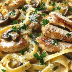 - 2 boneless, skinless chicken breasts, sliced - 8 oz fettuccine or pasta of choice - 2 cups mushrooms, sliced (preferably cremini or button) - 1 small onion, finely chopped - 2 cloves garlic, minced - 1 cup chicken broth - 1 cup heavy cream - 1 teaspoon dried thyme - 1 teaspoon Italian seasoning - 1 tablespoon olive oil - Salt and pepper to taste - Fresh parsley, chopped (for garnish) - Grated Parmesan cheese (for serving) Preparing and Browning the Chicken First, I heat olive oil in a large pot over medium heat. I add sliced chicken breasts once the oil is hot. I make sure the chicken is seasoned with salt and pepper. I cook it for about 5-6 minutes until it's golden brown and cooked through. Once done, I remove the chicken from the pot and set it aside. Seasoning Tips For the best taste, I use fresh salt and cracked pepper. You can also add garlic powder for extra flavor. If you like spice, try adding a pinch of red pepper flakes. Onions and Garlic Preparation In the same pot, I add chopped onion and minced garlic. I sauté them for 2-3 minutes until the onion turns translucent. This step builds a flavor base for the dish. Cooking the Mushrooms Next, I add sliced mushrooms to the pot. I cook them for about 5 minutes until they are browned and tender. I stir often to keep them from sticking. Adding Chicken and Broth to the Pot Now, I return the cooked chicken to the pot. I pour in the chicken broth, making sure it covers the chicken and veggies well. This is when the dish starts to come together. Bringing to a Simmer I bring the mixture to a gentle simmer. It’s important to let it bubble slightly, so the flavors meld together nicely. Mixing in Fettuccine Next, I stir in the fettuccine. I make sure the pasta is well covered by the broth mixture. This helps the pasta absorb the delicious flavors. Testing for Doneness I cook it for about 8-10 minutes, stirring occasionally. I taste a piece to check if it’s al dente. It should be firm but not hard. Incorporating Heavy Cream Once the pasta is just right, I lower the heat. I stir in heavy cream, which makes the dish rich and creamy. Adjusting Flavors I add dried thyme and Italian seasoning at this point. I give it a taste, then adjust the salt and pepper as needed. Garnishing Tips I serve the pasta hot, garnished with fresh parsley. I also sprinkle grated Parmesan cheese on top. This adds a nice touch and extra flavor. Serving Suggestions For a complete meal, I like to serve it with a crisp salad. A nice glass of white wine pairs well too! - Alternatives for Chicken or Pasta: If you want a twist, use turkey or tofu instead of chicken. For pasta, try whole wheat or spiralized zucchini for a healthy change. Both options can adapt well to this creamy sauce. - Dairy-Free Options: You can swap heavy cream with coconut cream or cashew cream. Both give a rich texture without dairy. Use vegetable broth instead of chicken broth for a fully dairy-free dish. - Ensuring Pasta is Al Dente: To get perfect pasta, follow the package instructions closely. Check the pasta a minute or two before the time is up. It should be firm but not hard. This way, it will soak up more sauce later. - Thickening the Sauce: If your sauce is too thin, let it simmer longer. The heat helps reduce the liquid. You can also add a bit more cream for extra richness. A cornstarch slurry can thicken it quickly, too. - Pairing with Side Dishes: A simple green salad pairs well with this dish. Garlic bread complements the creamy sauce nicely. Roasted vegetables add color and flavor to your meal. - Wine Suggestions: A glass of Chardonnay or Pinot Noir enhances the flavors of the dish. Both wines match well with the richness of the creamy sauce. Enjoying a glass while you eat makes the meal even better. {{image_2}} You can switch up the pasta to keep things fun. Here are some ideas: - Gluten-Free Alternatives: Use gluten-free pasta made from rice or corn. This option works well and is easy to find in stores. - Other Pasta Shapes: Try penne, farfalle, or even spaghetti. Each shape holds sauce differently, adding a unique twist. Enhancing the dish can make it even better. Consider these flavor boosts: - Adding Spinach or Other Vegetables: Toss in fresh spinach or broccoli. They add color and nutrition without altering the taste much. - Incorporating Different Spices: Experiment with paprika or red pepper flakes. These spices can give your dish a nice kick. Changing the sauce can create new tastes. Here are two fun ideas: - Using White Wine Instead of Marsala: Swap Marsala for white wine like Chardonnay. This will give the sauce a lighter flavor. - Creamy Tomato Variation: Mix in some crushed tomatoes with the cream. This gives a rich, tangy flavor that pairs well with chicken. To keep your creamy chicken marsala pasta fresh, follow these best practices for refrigeration: - Let the pasta cool to room temperature. - Place it in an airtight container. - Store it in the fridge for up to three days. For the ideal container types, use glass or BPA-free plastic. These materials help keep the pasta safe and tasty. You can reheat your pasta using several methods: - Microwave: Place the pasta in a bowl and cover it. Heat it in short bursts, stirring in between. - Stovetop: Put the pasta in a pan over low heat. Add a splash of chicken broth or cream to help it warm up. To maintain creaminess, avoid high heat, which can cause the sauce to separate. Stir gently to keep everything smooth. If you want to save your pasta for later, follow these freezing techniques: - Portion the pasta into smaller servings. - Place each portion in a freezer-safe bag or container. For the best practices for thawing, move the pasta to the fridge overnight before reheating. This keeps the texture nice and creamy when you warm it up again. Yes, you can use other wines. White wine works well, too. It adds a nice touch. If you prefer something sweeter, try a sherry. Each wine adds a unique flavor. Remember, the goal is to enhance the dish without overpowering it. You can easily make this dish gluten-free. Use gluten-free pasta instead of regular pasta. Brands like Barilla or Banza offer good options. Just check the package for cooking times. They may take less time to cook than regular pasta. Making this dish ahead is simple. Cook the chicken and veggies first. Then, store them in the fridge. When you are ready to eat, cook the pasta. Combine it all together and add cream just before serving. This keeps the sauce fresh and tasty. This dish pairs well with many sides. A simple green salad adds freshness. Garlic bread is great for soaking up the sauce. Steamed vegetables like broccoli or green beans work nicely, too. Choose sides that balance the rich flavors of the pasta. This recipe for Creamy Chicken Marsala Pasta brings together simple ingredients and clear steps. You learned how to cook the chicken, sauté fresh veggies, and create a rich cream sauce. I shared tips for ingredient swaps and cooking techniques to enhance your dish. Remember to store and reheat leftovers properly for the best taste. Experiment with variations to make this recipe your own. Enjoy the process and savor each bite of your delicious meal!