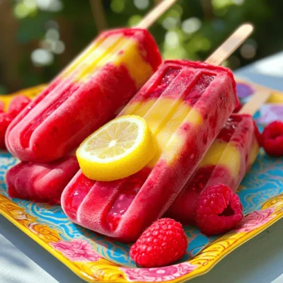 Raspberry Lemonade Popsicles Refreshing Summer Treat