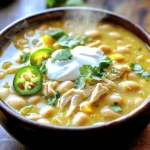 - 1.5 lbs boneless, skinless chicken breasts - 2 cans (15 oz each) white beans (cannellini or great northern), drained and rinsed - 1 can (4 oz) diced green chilies - 1 medium onion, finely chopped - 3 cloves garlic, minced - 1 cup corn kernels (fresh or frozen) - 4 cups chicken broth The main ingredients make this chili hearty. The chicken gives it protein and flavor. White beans add creaminess and texture. The corn brings a sweet crunch. Onions and garlic add depth to the taste. - 1 teaspoon ground cumin - 1 teaspoon chili powder - ½ teaspoon paprika - ½ teaspoon salt (to taste) - ¼ teaspoon black pepper Spices are key to flavor. Cumin has a warm, earthy taste. Chili powder adds heat and depth. Paprika gives a hint of smokiness. Adjust salt and pepper to your liking. - Fresh cilantro, chopped (for garnish) - Sliced jalapeños (optional, for garnish) Garnishes make your dish pop. Fresh cilantro adds brightness. Jalapeños can give an extra kick if you want more heat. Add these right before serving for the best flavor. - Chopping and rinsing Start by chopping the onion and mincing the garlic. Rinse the white beans under cold water. This step helps remove any extra salt. - Layering in the slow cooker Place the chicken breasts at the bottom of the slow cooker. Next, add the rinsed white beans. Then, toss in the diced green chilies, chopped onion, minced garlic, and corn. - Setting the slow cooker Pour the chicken broth over the layered ingredients. Sprinkle in the ground cumin, chili powder, paprika, salt, and pepper. Stir gently, but do not disturb the chicken too much. - Cooking times and temperature Cover the slow cooker with the lid. Cook on low for 6-8 hours or on high for 3-4 hours. The chicken should be fully cooked and tender when done. - Shredding chicken Once cooked, remove the chicken breasts from the slow cooker. Use two forks to shred the chicken into bite-sized pieces. - Mixing in cream and lime juice Return the shredded chicken to the slow cooker. Stir in the heavy cream and the juice of two limes. Mix well until everything is combined. Taste and adjust seasoning if needed. Cover and cook for an extra 30 minutes on low to heat through. Cooking on low gives a richer flavor. It allows the chicken to absorb more spices. I recommend cooking it low for 6-8 hours. If you are in a hurry, high works too, but only for 3-4 hours. Always check the chicken for tenderness. Adjusting seasoning can enhance your chili. Taste it before serving. If it needs more flavor, add salt or spices. A touch of lime juice can brighten the dish too. To make the chili creamier, add more heavy cream. You can also blend some of the beans. This gives a smooth texture and thickens the chili. Adding more vegetables can create a heartier dish. Try bell peppers, zucchini, or even spinach. They add nutrients and color to your meal. For sides, cornbread pairs well with the chili. A fresh salad can balance the meal nicely. You can also serve it with tortilla chips for crunch. Toppings can make your chili special. Use fresh cilantro for a fresh touch. Sliced jalapeños add spice for those who like heat. Sour cream can cool it down too. {{image_2}} You can change the protein in your chili. Try turkey for a leaner option. Ground beef works too but adds more fat. For beans, you can use black beans or pinto beans instead of white beans. This adds a different taste and color to your dish. Add more spices for extra flavor. Try cayenne pepper for heat. You might also like smoked paprika for a rich taste. Experiment with different chilies, like poblano or serrano. Each type brings a unique kick. To make this dish lower in carbs, swap heavy cream with plain Greek yogurt. This keeps it creamy but cuts calories. You can also add more vegetables like zucchini or bell peppers. They boost nutrition and add great texture. Once you make this chili, it can last in the fridge for 3-4 days. Store it in an airtight container to keep it fresh. Glass or plastic containers with tight lids work best. This helps to keep out air and moisture. You can freeze the chili too! Let it cool down first. Then, pour it into freezer-safe bags or containers. Remove as much air as you can from bags before sealing. This helps prevent freezer burn. To reheat, thaw overnight in the fridge. Then, warm it on the stove or in the microwave until hot. If you want to prepare it in advance, chop the veggies and measure the spices ahead of time. You can store these in the fridge for a couple of days. For quick reheating, portion the chili into smaller containers. This makes it easy to grab and heat when you are ready to eat. Yes, you can! Using frozen chicken in your slow cooker is safe. Just make sure to add extra time. If you cook on low, aim for 8-10 hours. On high, go for 4-6 hours. Always check the chicken's internal temperature. It should reach 165°F. This method works well and keeps the chicken juicy. If you want a lighter option, use half-and-half or whole milk. Coconut milk is another great choice. It adds creaminess and a hint of sweetness. Silken tofu blended smooth can also work. This will keep your chili rich without heavy cream. To heat things up, add more spices! Try a teaspoon of cayenne pepper. If you like heat, toss in sliced jalapeños. You can also add a dash of hot sauce. For a smoky flavor, chipotle peppers in adobo sauce are perfect. Adjust to your taste for the right kick. Absolutely! To cook on the stovetop, follow the steps but use a large pot. Sauté the onion and garlic first for more flavor. Then add the rest of the ingredients. Simmer for about 30-40 minutes. Stir occasionally until the chicken is cooked through. Shred and mix in the cream and lime juice before serving. This blog post covered all the steps to make delicious chili. We looked at key ingredients, spices, and garnishes. I shared tips for cooking and adjusting flavors. You can also explore fun variations and storage methods. Chili is simple to make and offers endless options. Enjoy the process and adapt the recipe to your taste. Happy cooking!