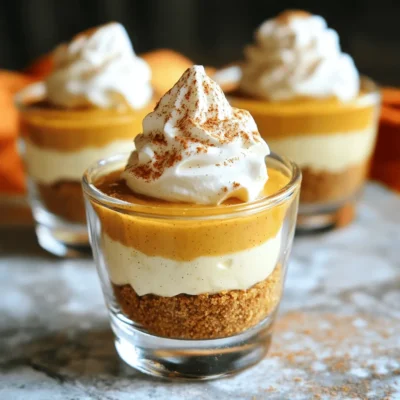 No-Bake Pumpkin Cream Pie Cups Irresistible Treat