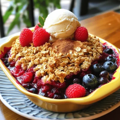 Triple Berry Crumble Delightful Berry Dessert Recipe