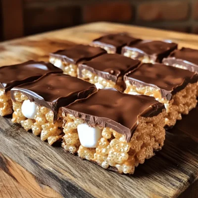 Chocolate Peanut Butter Rice Krispie Treats Delight
