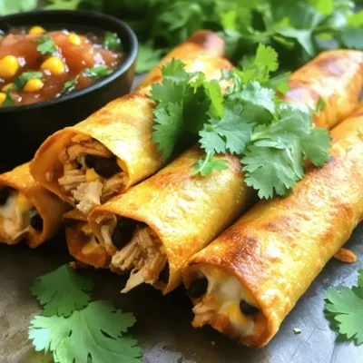 Air Fryer Chicken Taquitos Crispy and Delicious Snack