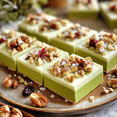 No Bake Matcha White Chocolate Bars Delightful Treat
