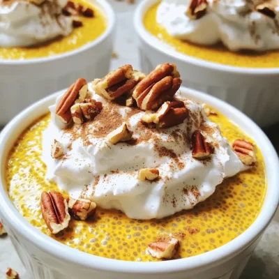 Pumpkin Pie Overnight Chia Pudding Delightful Treat