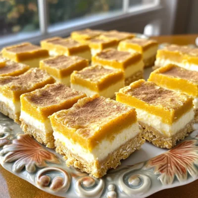 Pumpkin Cheesecake Oatmeal Bars Irresistibly Delicious