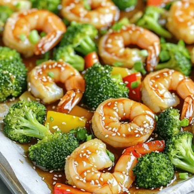 Honey Garlic Shrimp & Broccoli Sheet Pan Delight