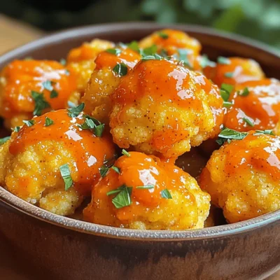 Air Fryer Buffalo Cauliflower Bites Delicious Snack