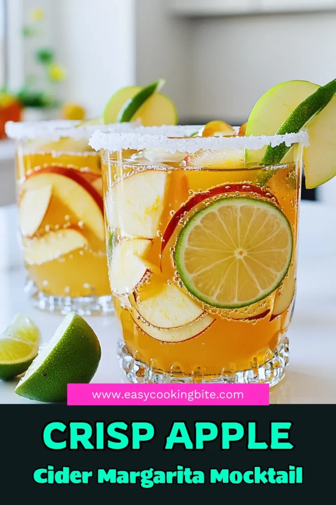 Looking for a refreshing and festive drink idea? Try this delightful Apple Cider Margarita Mocktail, perfect for any occasion! Made with crisp apple cider, zesty lime, and a hint of cinnamon, this alcohol-free beverage is sure to impress. It’s easy to make and only takes 10 minutes! Click to explore this recipe and elevate your gatherings with this delicious twist on a classic. #MocktailRecipe #AppleCider #NonAlcoholicDrink #PartyDrinks