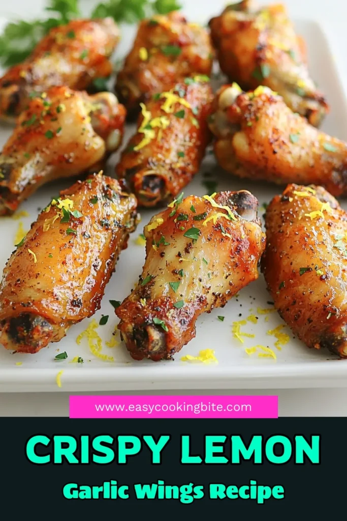 Get ready to savor the ultimate Crispy Air Fryer Lemon Garlic Wings! These flavorful wings, marinated in a zesty blend of lemon, garlic, and spices, are a perfect crowd-pleaser. Easy to make in the air fryer, they come out golden brown and crispy every time. Perfect for game day or a tasty snack! Click to uncover this delicious recipe and impress your friends at your next gathering. #AirFryerRecipes #ChickenWings #QuickRecipes #LemonGarlicWings