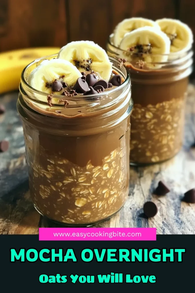 Start your day with Mocha Bliss Overnight Oats, a delicious blend of rolled oats, cocoa powder, and coffee that will fuel your morning! This simple recipe combines wholesome ingredients like almond milk, maple syrup, and a touch of Greek yogurt for creaminess. Perfect for busy mornings, just prep and chill overnight. Click through to explore this easy recipe and indulge your taste buds! #OvernightOats #HealthyBreakfast #MochaBliss #RecipeIdeas