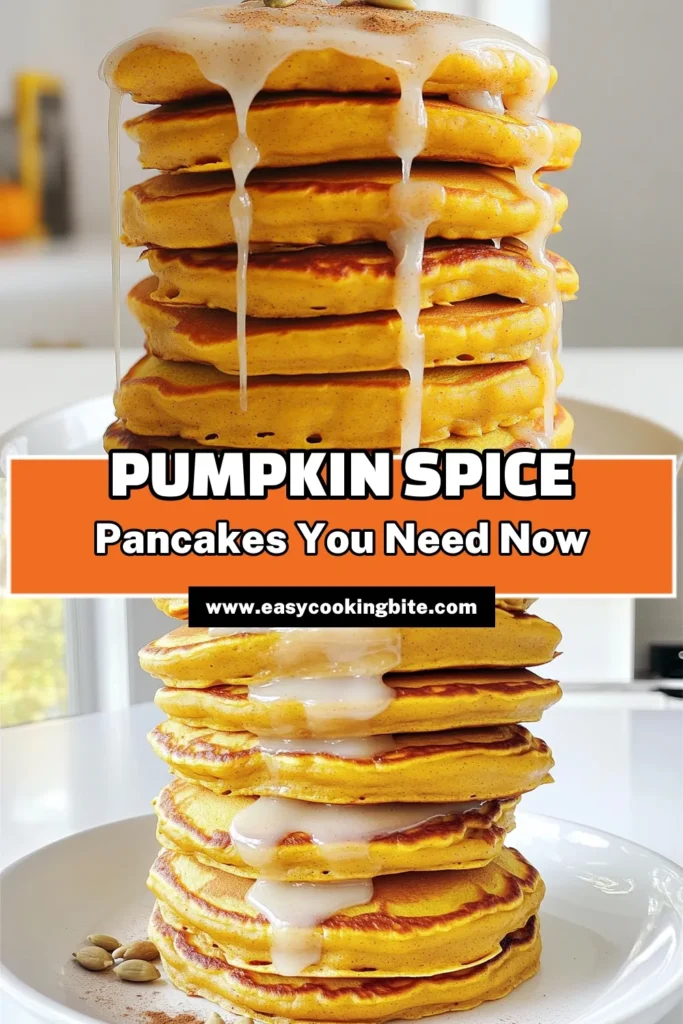 Start your morning right with these delightful Cinnamon Roll Pumpkin Pancakes! This easy recipe combines the warm flavors of pumpkin and cinnamon, creating a deliciously fluffy breakfast treat. Perfect for fall breakfasts or cozy brunches, they're topped with a sweet icing that makes them irresistible. Click through to explore the full recipe and enjoy a stack of these autumn-inspired pancakes! #PumpkinPancakes #CinnamonRoll #FallRecipes #BreakfastDelight