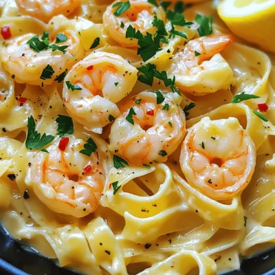 Garlic Parmesan Shrimp Pasta 15-Minute Delight