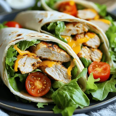Minute Spicy Garlic Chicken Wraps Flavorful Meal Idea
