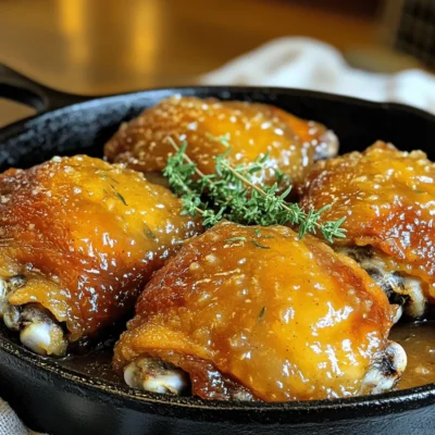 Savory Apple Butter Glazed Chicken Thighs Delight