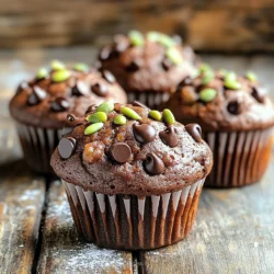 To make bakery-style chocolate pumpkin muffins, you'll need the following ingredients: - 1 cup canned pumpkin puree - 1/2 cup granulated sugar - 1/2 cup brown sugar, packed - 1/2 cup vegetable oil - 2 large eggs - 1 teaspoon vanilla extract - 1 1/2 cups all-purpose flour - 1/2 cup unsweetened cocoa powder - 1 teaspoon baking soda - 1 teaspoon baking powder - 1/2 teaspoon salt - 1 teaspoon ground cinnamon - 1/2 teaspoon ground nutmeg - 1/2 cup chocolate chips (milk or dark) - Optional: Pumpkin seeds for topping These ingredients work together to create a rich, moist muffin. The pumpkin adds moisture and flavor, while the cocoa makes it chocolatey. The sugars give sweetness, and the spices add warmth. The chocolate chips melt into gooey pockets of goodness. You can use pumpkin seeds on top for a nice crunch. Each ingredient plays a key role in achieving that perfect bakery-style muffin. - Preheat the oven to 350°F (175°C). - Line a muffin pan with cupcake liners or grease it with cooking spray. - In a large bowl, whisk together the pumpkin puree, granulated sugar, brown sugar, vegetable oil, eggs, and vanilla extract. Mix until it is smooth and well combined. - In a separate bowl, sift the all-purpose flour, cocoa powder, baking soda, baking powder, salt, ground cinnamon, and ground nutmeg. This helps to mix the dry ingredients evenly. - Gradually fold the dry ingredients into the wet mixture. Stir gently until just combined, leaving a few lumps. - Then, fold in the chocolate chips until they are spread throughout the batter. - Spoon the batter into the muffin pan, filling each cup about 3/4 full. If you want, sprinkle some pumpkin seeds on top. - Bake in the preheated oven for 18-20 minutes. Check for doneness by inserting a toothpick into the center. It should come out clean. - Let the muffins cool in the pan for about 5 minutes. Then, transfer them to a wire rack to cool completely. To make the best muffins, avoid over-mixing the batter. Mix just until the dry and wet ingredients combine. A few lumps are okay. Over-mixing can make your muffins tough. Next, test for doneness with a toothpick. Insert it into the center of a muffin. If it comes out clean, your muffins are ready. If it has wet batter, bake a few more minutes. For even baking, rotate your muffin pan halfway through. This helps all muffins bake evenly. If your oven has hot spots, this step is key. Also, adjust for altitude or humidity. If you live in a high area, reduce the sugar a bit. This keeps the muffins from collapsing. In humid weather, you may need a bit more flour. Serve your muffins warm with a dusting of powdered sugar. You can also drizzle melted chocolate on top for a treat. Pair these muffins with coffee or tea for a cozy snack. The warm flavors of pumpkin and chocolate blend well with these drinks. Enjoy! {{image_2}} You can switch up the chocolate in your muffins. Use milk chocolate for a sweet bite. Dark chocolate gives a rich taste and pairs well with pumpkin. You can also add nuts like walnuts or pecans. Dried fruits like cranberries or raisins add a nice chew and sweetness. Want to change the spice game? Try adding ginger or cloves for a warm flavor. You can also make pumpkin spice muffins by boosting the cinnamon and nutmeg. This gives your muffins a classic fall taste that everyone loves. For a healthier twist, use whole wheat flour. It adds fiber and makes the muffins heartier. You can also replace the sugars with alternatives like honey or maple syrup. These swaps keep your treats tasty while cutting down on refined sugars. To keep your muffins fresh, store them in an airtight container. This helps seal in moisture. You can use a plastic container or a zip-top bag. Line it with a paper towel to absorb extra moisture. Make sure not to stack the muffins too high. This prevents them from getting squished. Store them at room temperature for up to three days. If you want them to last longer, consider freezing. Freezing muffins is easy and keeps them tasty. First, let the muffins cool completely. Then, wrap each muffin in plastic wrap. This keeps out air and prevents freezer burn. Place the wrapped muffins in a freezer-safe bag. Label the bag with the date. You can freeze them for up to three months. To reheat, take out a muffin and unwrap it. You can use the microwave for quick heating. Heat on medium for about 30 seconds. If you prefer, you can also use the oven. Preheat it to 350°F (175°C) and heat for about 10 minutes. Enjoy your delicious muffins as if they were fresh! Yes, you can use homemade pumpkin puree. Just make sure it is smooth. Homemade puree can add fresh flavor to your muffins. It’s best to drain any excess water from it. This helps keep your muffins from being too wet. You can replace eggs with applesauce or mashed bananas. Use 1/4 cup of either for each egg. This keeps the muffins moist and adds natural sweetness. You can also use flaxseed meal mixed with water. Combine 1 tablespoon of flaxseed with 2.5 tablespoons of water. Let it sit for a few minutes before adding. To make gluten-free muffins, swap all-purpose flour for a gluten-free blend. Look for blends that work for baking. Check that the blend contains xanthan gum, as it helps provide structure. This way, your muffins will still rise and be fluffy. The key to moist muffins is not over-mixing the batter. Mix just until combined; lumps are fine. Also, using the right amount of oil and adding pumpkin helps keep them moist. Don't skip the chocolate chips; they add moisture and flavor. Yes, you can double the recipe easily. Just use double the ingredients listed. Make sure your mixing bowls are large enough to hold the extra batter. This way, you can enjoy more muffins to share with friends or family. These pumpkin chocolate chip muffins are simple and fun to make. We covered ingredients, steps, and tips to perfect your bake. Remember to mix wet and dry ingredients carefully. Adjust flavors as you like, and don’t forget about storage tips. Bake these muffins for a tasty treat anytime. Your kitchen will smell amazing, and everyone will enjoy them. Try different variations to find your favorite. Happy baking!