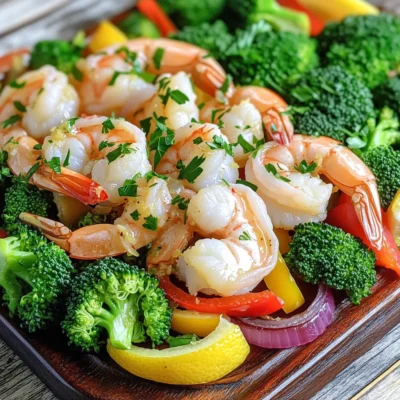 Sheet Pan Lemon Garlic Shrimp Veggies Fresh Delight