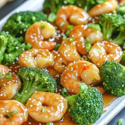 Sheet-Pan Honey Garlic Shrimp and Broccoli Delight
