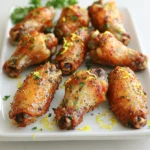 - 2 pounds chicken wings - 1/4 cup olive oil - 6 cloves garlic, minced - Juice and zest of 2 lemons - 1 teaspoon dried oregano - 1 teaspoon paprika - 1/2 teaspoon cayenne pepper (adjust to taste) - Salt and pepper to taste - Fresh parsley - Dipping sauces To make these wings shine, I use fresh, high-quality ingredients. The chicken wings are the star, so choose plump ones for the best taste. Olive oil adds richness and helps the skin crisp up. I love using minced garlic to give these wings a punch of flavor. Fresh lemons brighten the dish with zest and juice. Dried oregano adds an earthy note, while paprika gives color and warmth. Cayenne pepper lets you adjust the heat to your liking. Salt and pepper round out the flavors, making every bite taste amazing. For a finishing touch, I like to sprinkle fresh parsley on top. It adds a pop of color and freshness. You can even serve these wings with your favorite dipping sauces to enhance the meal. Enjoy the mix of flavors and the crispy texture of these air fryer lemon garlic wings! To make the marinade, I start with a mixing bowl. I whisk together the following ingredients: - 1/4 cup olive oil - 6 cloves garlic, minced - Juice and zest of 2 lemons - 1 teaspoon dried oregano - 1 teaspoon paprika - 1/2 teaspoon cayenne pepper (adjust to taste) - Salt and pepper to taste Whisk until everything blends well. Taste it, and adjust the flavors if needed. You may want more lemon for tang or extra garlic for flavor. Next, I need to marinate the chicken wings. I can use either a large resealable bag or a bowl. I put the chicken wings in the bag or bowl and pour the marinade over them. It’s key to coat each wing well. I seal the bag or cover the bowl and place it in the fridge. I let the wings marinate for at least 30 minutes, but 2 hours gives a deeper flavor. Now it's time to cook the wings. First, I preheat the air fryer to 380°F (193°C) for about 5 minutes. This step is crucial for crispiness. I arrange the marinated wings in a single layer in the air fryer basket. Depending on the size of your air fryer, I might have to cook in batches. I set the timer for 25-30 minutes. Halfway through cooking, I flip the wings to ensure even browning. When they are golden brown and crispy, I check the internal temperature. It should reach at least 165°F (74°C). If I want them extra crispy, I add 5 more minutes of cooking time. Once they are done, I transfer the wings to a serving plate and garnish with freshly chopped parsley. They are ready to serve with my favorite dipping sauce! To make wings crispy, follow these steps: - Preheat your air fryer: Always preheat it to 380°F (193°C) for five minutes. - Use enough oil: The olive oil helps to crisp the skin. - Arrange wings properly: Place wings in a single layer in the basket. - Leave space between wings: This allows hot air to flow and crisp them evenly. Spacing is key. Overcrowding means soggy wings. You can change how spicy your wings taste. - Cayenne pepper: Use less if you want milder wings. - Try other spices: Consider using garlic powder or smoked paprika instead. - Add fresh herbs: Chopped basil or cilantro can add a fresh twist. Experiment with flavors to find what you love. Avoid these common errors for best results: - Not preheating the air fryer: This can lead to uneven cooking. - Overcrowding the basket: Air must circulate to get the wings crispy. - Skipping the marinade: Marinating adds depth and flavor. By avoiding these mistakes, you can enjoy perfect lemon garlic wings every time. {{image_2}} You can change the flavor of your wings easily. Try spicy Buffalo-style wings for heat. Just add hot sauce to the marinade. This gives a nice kick. You can also add more cayenne pepper if you want. For a sweeter taste, make honey lemon wings. Mix honey into your marinade. The honey adds a nice glaze to the wings. The balance of sweet and tangy is amazing. You can cook lemon garlic wings in other ways too. If you don’t have an air fryer, bake them in the oven. Preheat your oven to 400°F (204°C). Spread the wings on a baking sheet. Bake for about 40-45 minutes. Flip them halfway for even cooking. Grilling is another fun option. Preheat your grill to medium-high heat. Grill the wings for about 20-25 minutes. Make sure to turn them often. This gives a smoky flavor that is hard to beat. What goes well with wings? Side dishes like a fresh salad or crispy fries work great. A light salad helps balance the richness of the wings. For dipping sauces, ranch or blue cheese are classic choices. You can also try a spicy aioli for a twist. These pairings make your meal more fun and tasty. To keep your leftover wings fresh, use airtight containers. Glass or plastic containers work well. Let the wings cool to room temperature before sealing them. This helps avoid moisture buildup. Store them in the fridge for up to three days. If you plan to keep them longer, freezing is a better option. Reheating wings can be tricky if you want to keep them crispy. To do this, use an air fryer or an oven. Preheat your air fryer to 350°F (175°C). Heat the wings for about 5-7 minutes. If you use an oven, place them on a baking sheet. Bake at 375°F (190°C) for around 10-15 minutes. Check for warmth and crispiness before serving. Freezing wings is a great way to save extras. Place the cooled wings in a freezer-safe bag. Remove as much air as possible before sealing. They can last up to three months in the freezer. To thaw, move them to the fridge overnight. Reheat as mentioned above for best results. You should cook wings in an air fryer for 25 to 30 minutes. Check for doneness by making sure the wings reach an internal temperature of 165°F (74°C). For extra crispiness, you can add 5 more minutes to the cooking time. Flipping the wings halfway helps them cook evenly. This ensures they turn golden brown and crispy. Yes, you can prepare the marinade in advance. This saves time and lets the flavors develop more. I recommend marinating the wings for at least 30 minutes. For a deeper flavor, marinate them for up to 2 hours in the fridge. Just remember to keep them covered in a bag or bowl. The ideal air frying temperature for chicken wings is 380°F (193°C). This temperature helps cook the wings evenly while also making them crispy. Preheating your air fryer for about 5 minutes before adding the wings is crucial. It gets the air fryer ready for perfect cooking results. You now have a simple guide to make tasty air-fried chicken wings. You learned the key ingredients, like chicken, garlic, and spices, and how to prepare a great marinade. I shared tips for crispiness and how to avoid common mistakes. You can try different flavors or cooking methods for variety. Remember to store any leftovers properly and reheating them right to keep them crispy. Enjoy creating your own wing night masterpiece, and impress your friends and family with every bite!